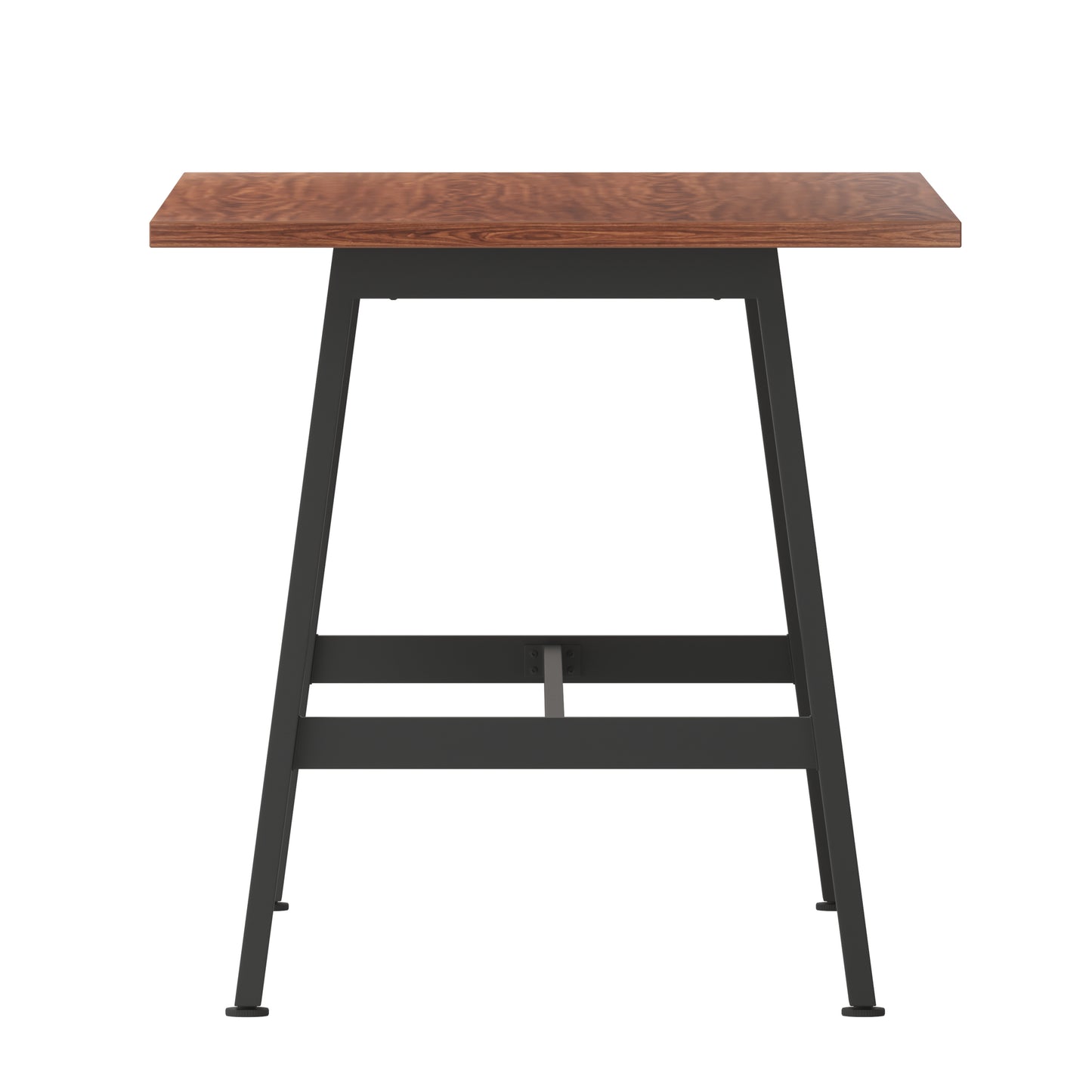 Redmond Commercial 60x30 Conference Table with 1" Thick Double Sided Laminate Table Top with PVC Edging and Heavy Duty A-Frame Steel Base, Walnut Walnut