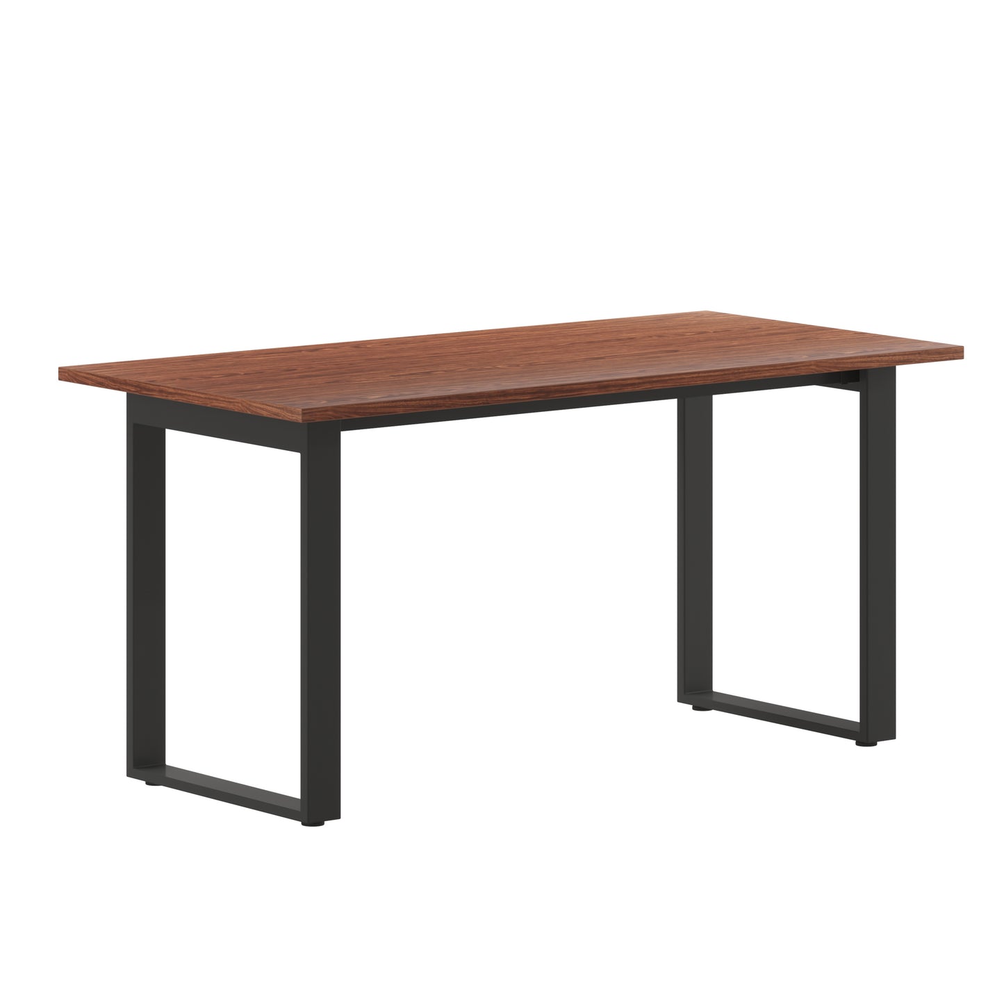 Redmond Commercial 60x30 Conference Table with 1" Thick Double Sided Laminate Table Top with PVC Edging and Heavy Duty U-Frame Steel Base, Walnut Walnut