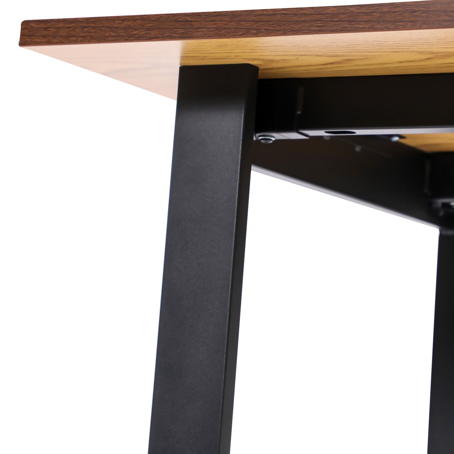 Redmond Commercial 60x30 Conference Table with 1" Thick Double Sided Laminate Table Top with PVC Edging and Heavy Duty U-Frame Steel Base, Walnut Walnut