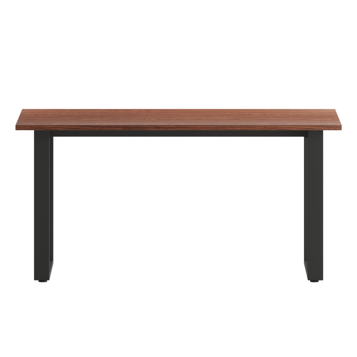Redmond Commercial 60x30 Conference Table with 1" Thick Double Sided Laminate Table Top with PVC Edging and Heavy Duty U-Frame Steel Base, Walnut Walnut