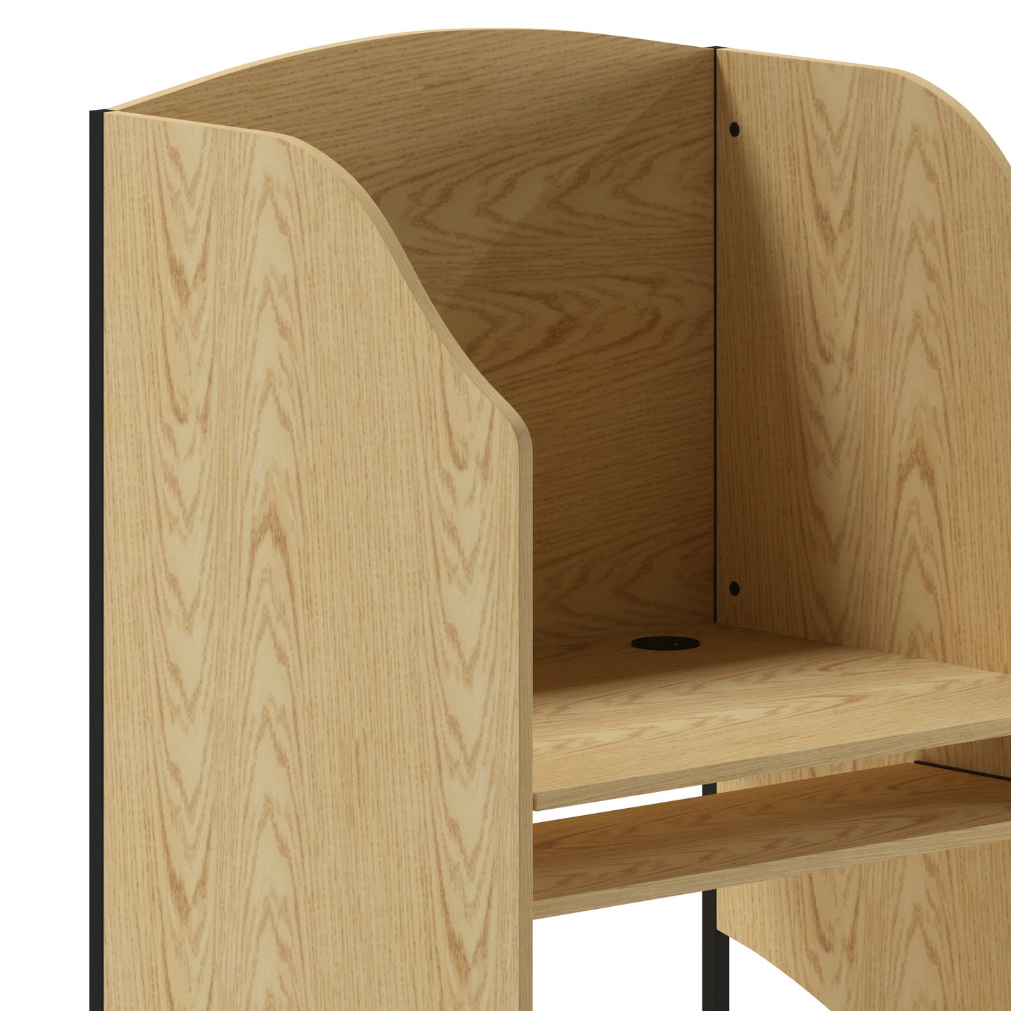 Kevin Starter Study Carrel in Oak Finish Oak