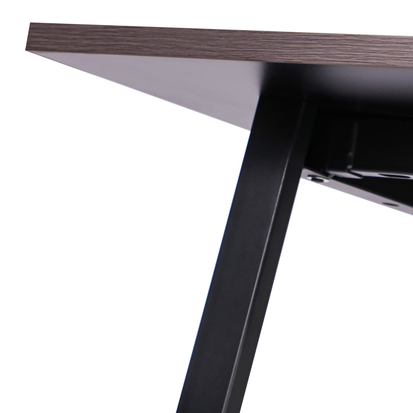 Redmond Commercial 72x36 Conference Table with 1" Thick Double Sided Laminate Table Top with PVC Edging and Heavy Duty A-Frame Steel Base, Gray Oak Gray Oak