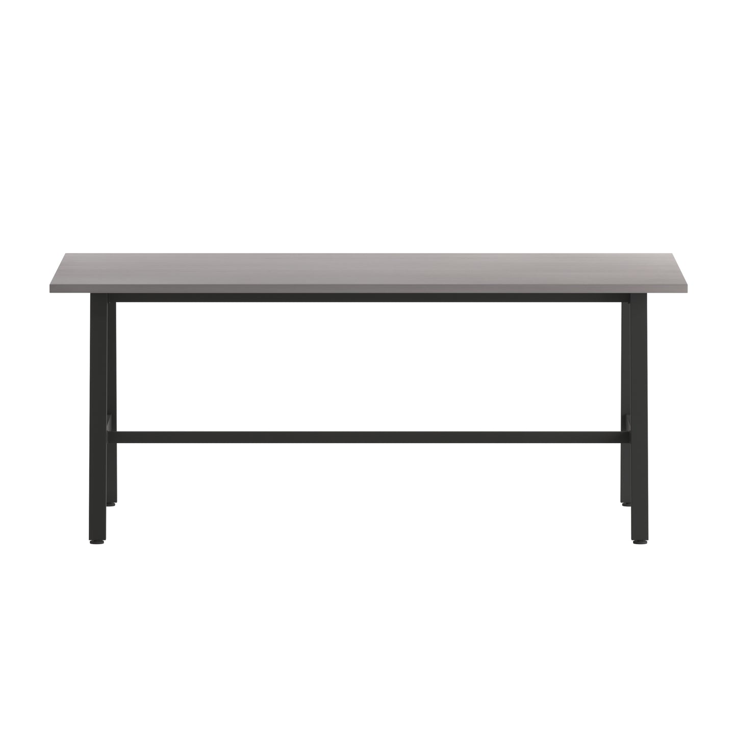 Redmond Commercial 72x36 Conference Table with 1" Thick Double Sided Laminate Table Top with PVC Edging and Heavy Duty A-Frame Steel Base, Gray Oak Gray Oak