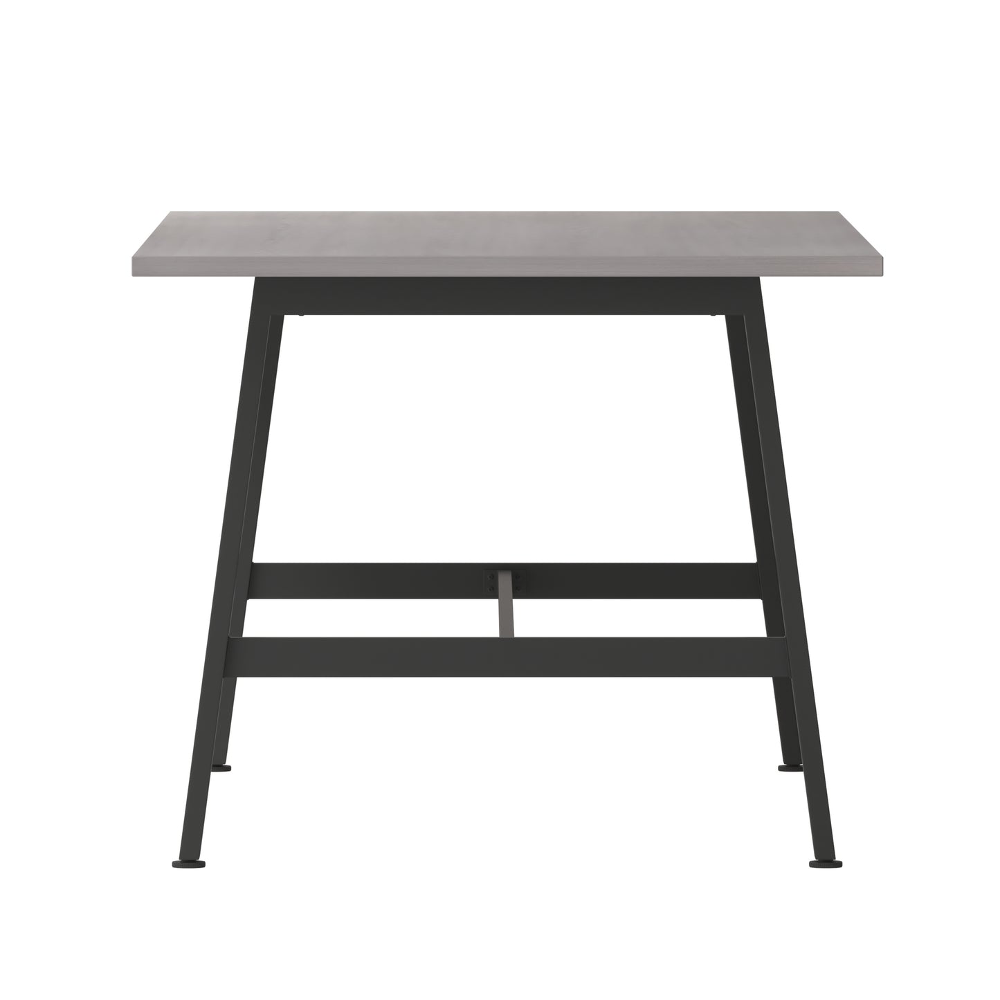 Redmond Commercial 72x36 Conference Table with 1" Thick Double Sided Laminate Table Top with PVC Edging and Heavy Duty A-Frame Steel Base, Gray Oak Gray Oak