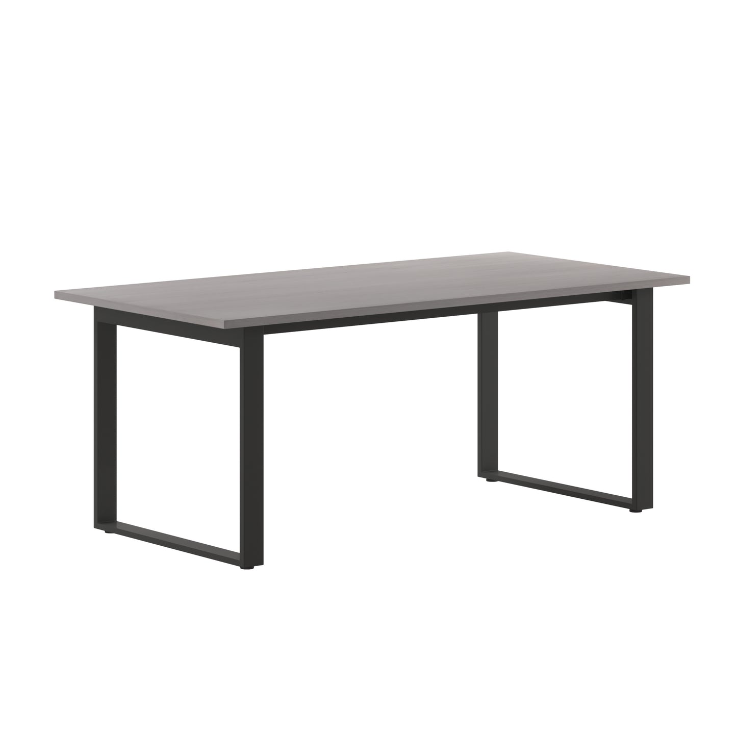 Redmond Commercial 72x36 Conference Table with 1" Thick Double Sided Laminate Table Top with PVC Edging and Heavy Duty U-Frame Steel Base, Gray Oak Gray Oak