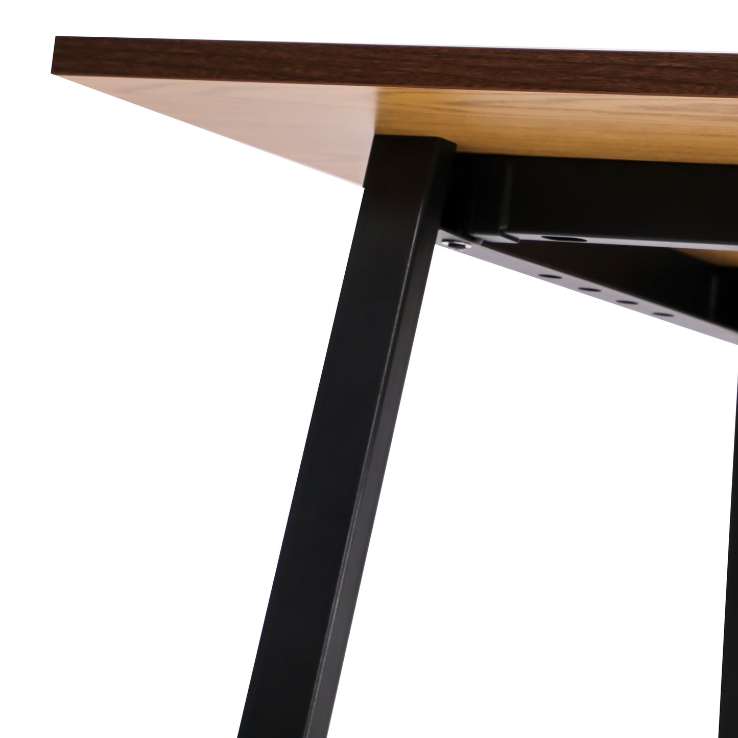 Redmond Commercial 72x36 Conference Table with 1" Thick Double Sided Laminate Table Top with PVC Edging and Heavy Duty A-Frame Steel Base, Walnut Walnut