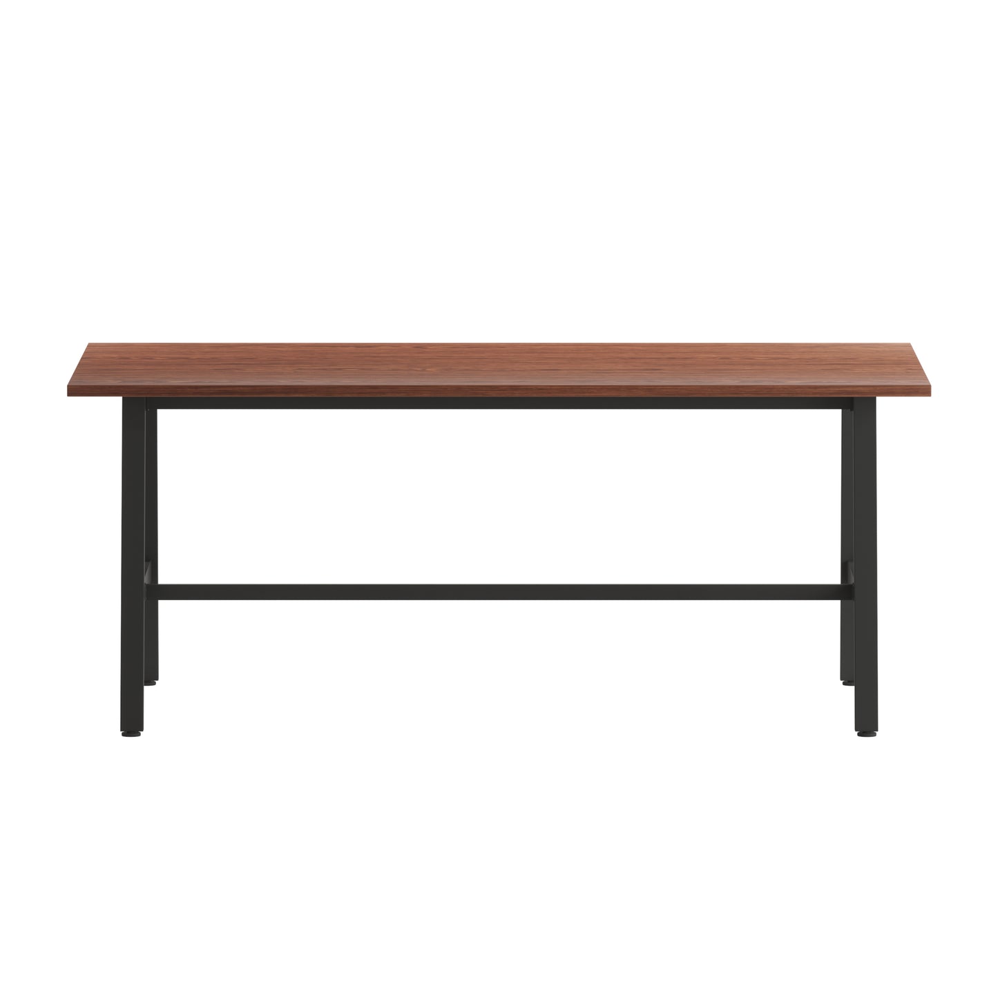 Redmond Commercial 72x36 Conference Table with 1" Thick Double Sided Laminate Table Top with PVC Edging and Heavy Duty A-Frame Steel Base, Walnut Walnut