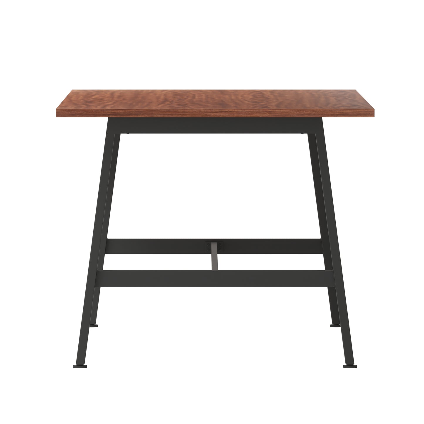 Redmond Commercial 72x36 Conference Table with 1" Thick Double Sided Laminate Table Top with PVC Edging and Heavy Duty A-Frame Steel Base, Walnut Walnut