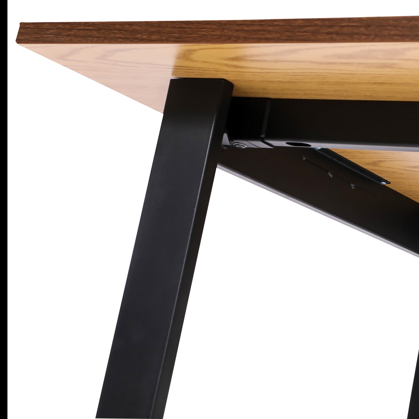 Redmond Commercial 72x36 Conference Table with 1" Thick Double Sided Laminate Table Top with PVC Edging and Heavy Duty U-Frame Steel Base, Walnut Walnut