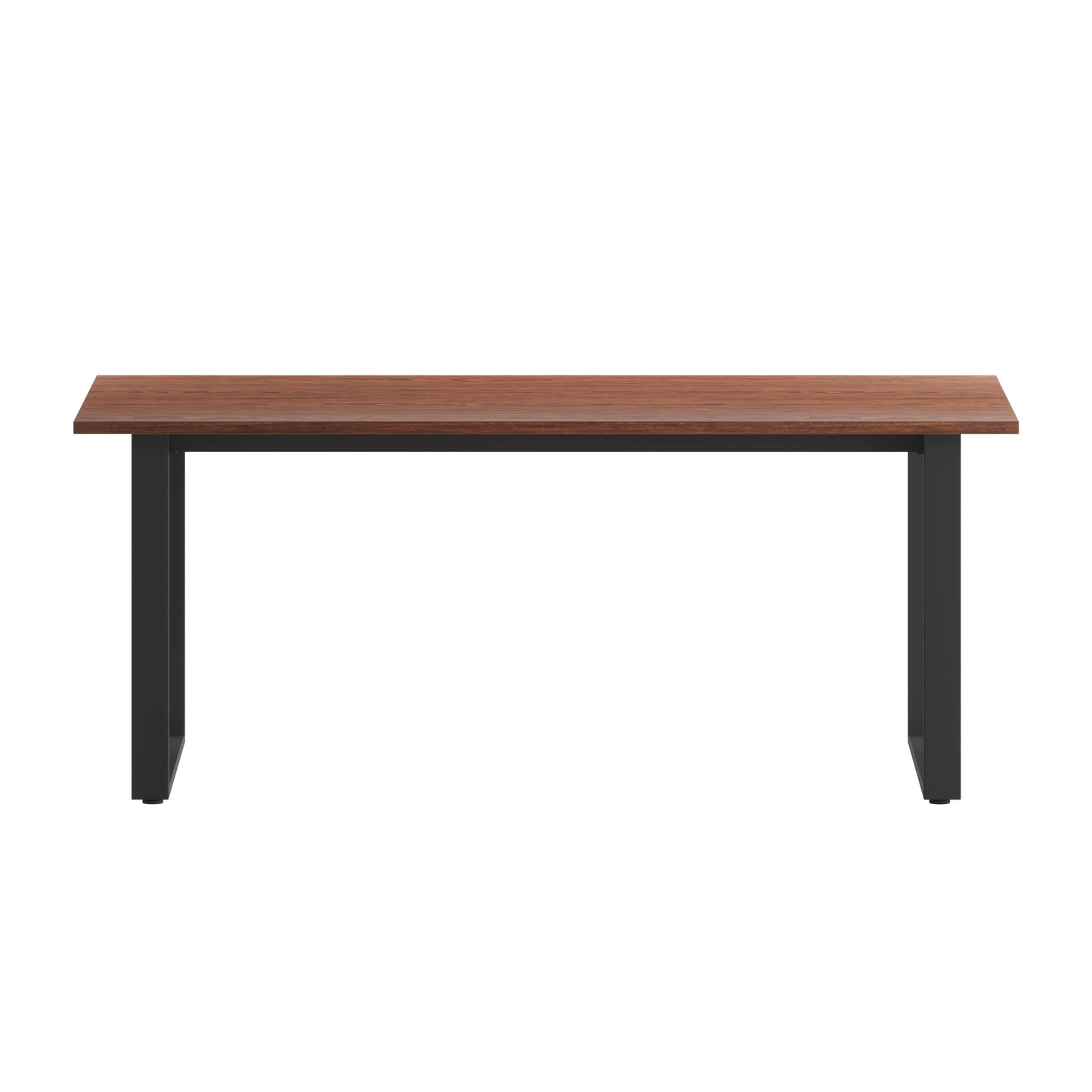 Redmond Commercial 72x36 Conference Table with 1" Thick Double Sided Laminate Table Top with PVC Edging and Heavy Duty U-Frame Steel Base, Walnut Walnut