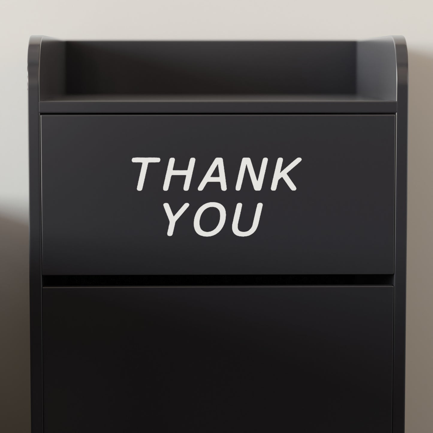 Sony Wood Tray Top Receptacle in Black Black