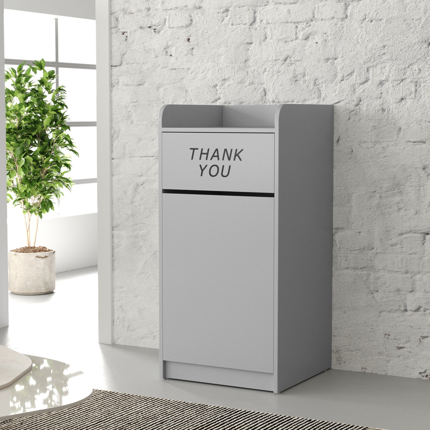 Sony Wood Tray Top Receptacle in Gray Gray MT-M8520-TRA-GRY-GG