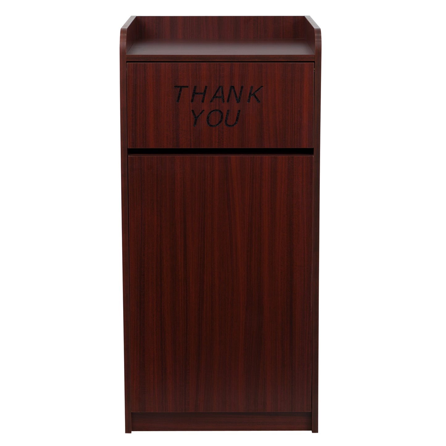 Sony Wood Tray Top Receptacle in Mahogany Mahogany