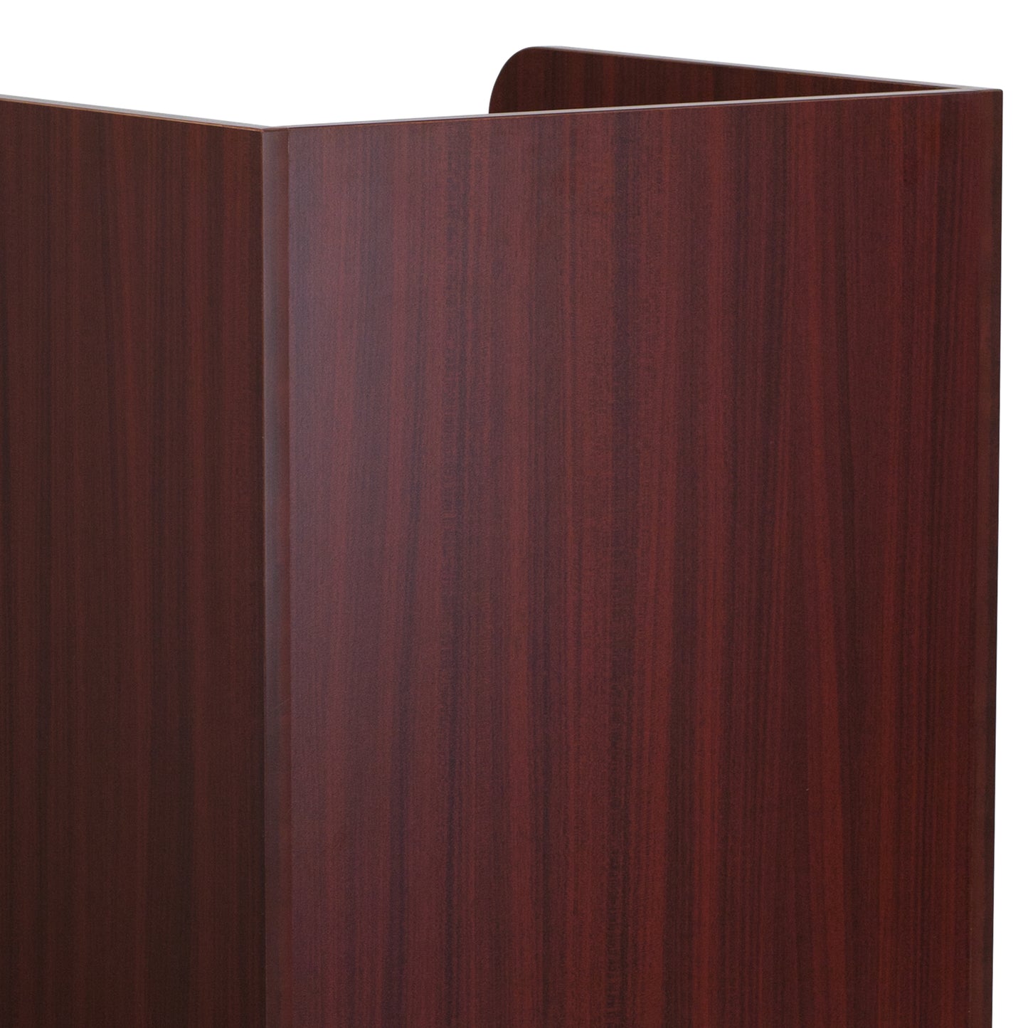 Sony Wood Tray Top Receptacle in Mahogany Mahogany