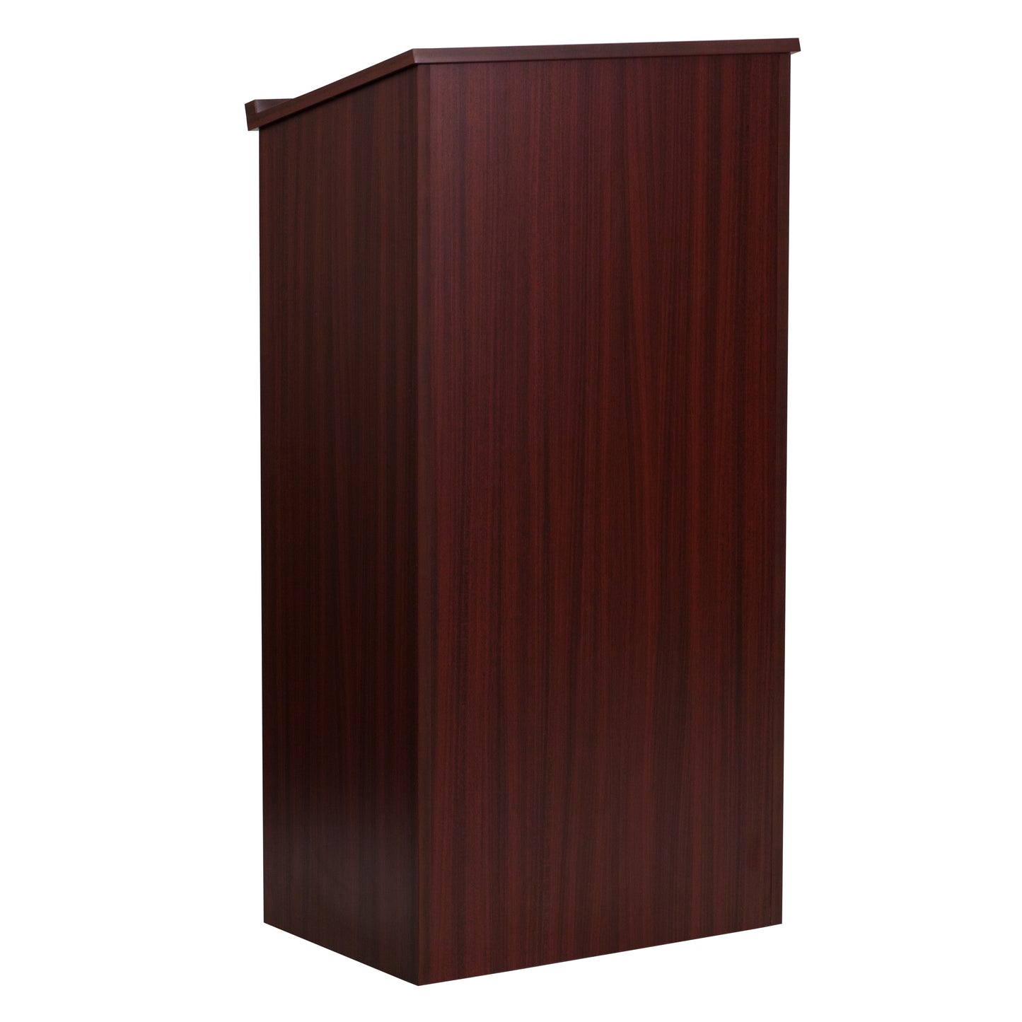 Mysta Stand-Up Wood Lectern in Mahogany Mahogany