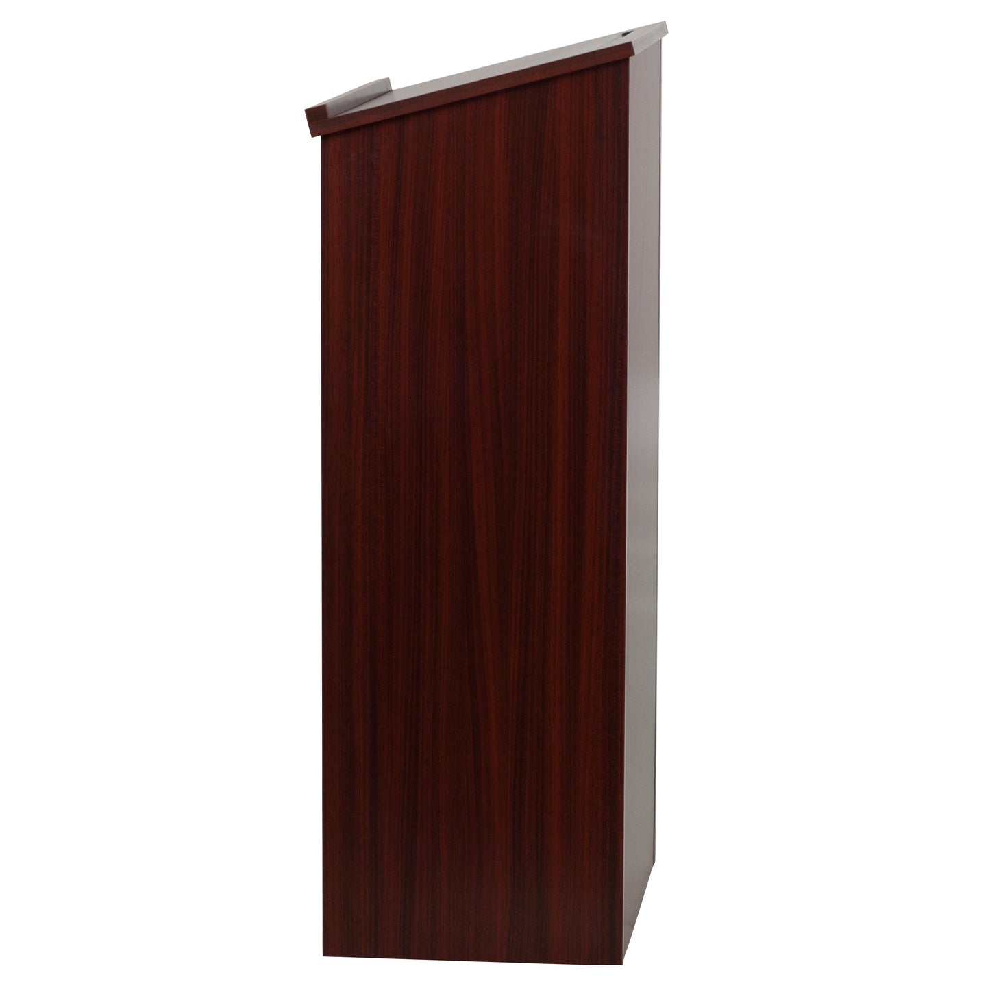 Mysta Stand-Up Wood Lectern in Mahogany Mahogany