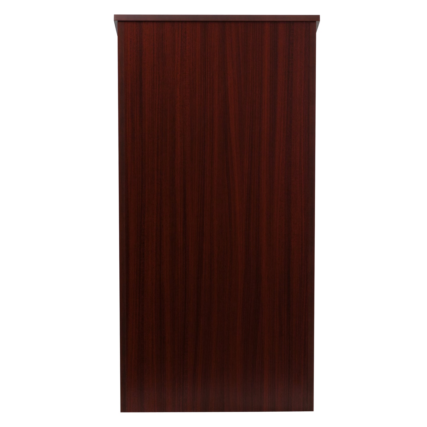 Mysta Stand-Up Wood Lectern in Mahogany Mahogany