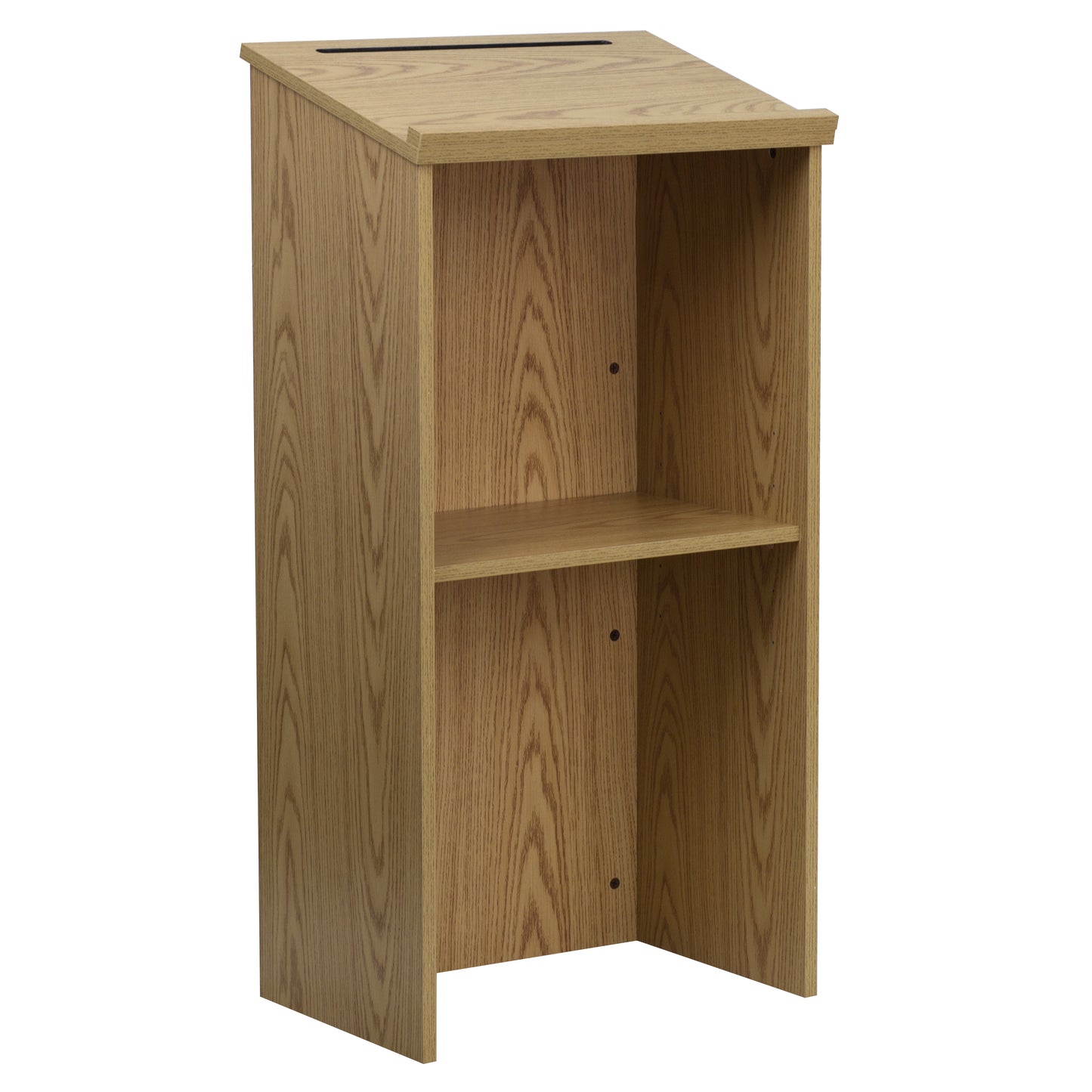 Mysta Stand-Up Wood Lectern in Oak Oak