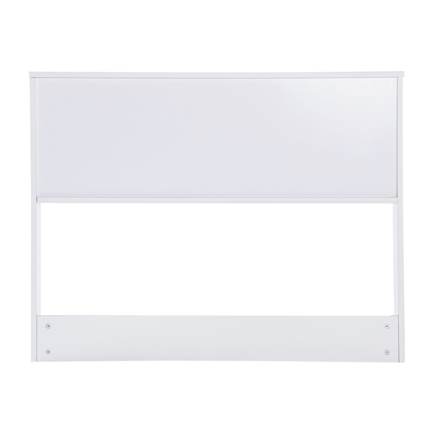 Lotus Desktop Bookshelf Storage Organizer with Multiple Cubbies in White White