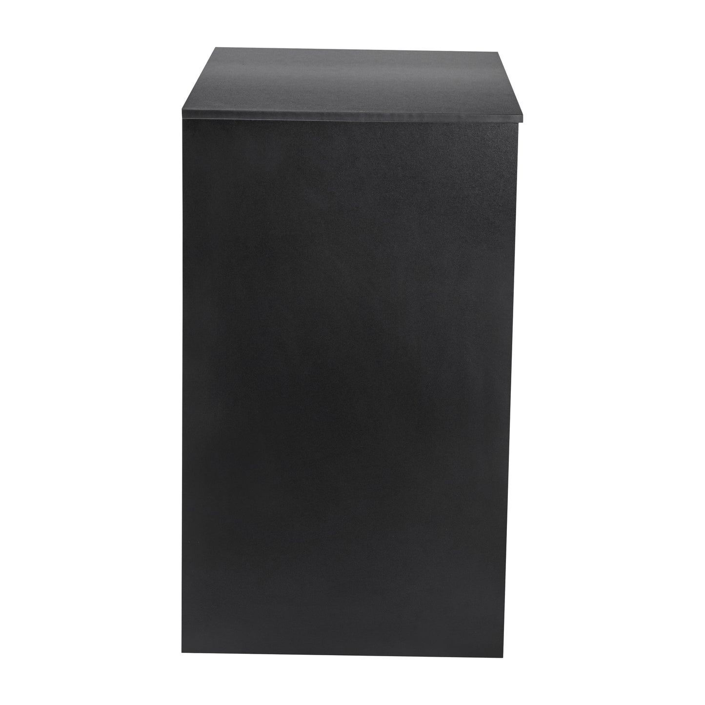 Lotus Mini Fridge Bookshelf Storage Station Organizer with Cubbies in Black Black