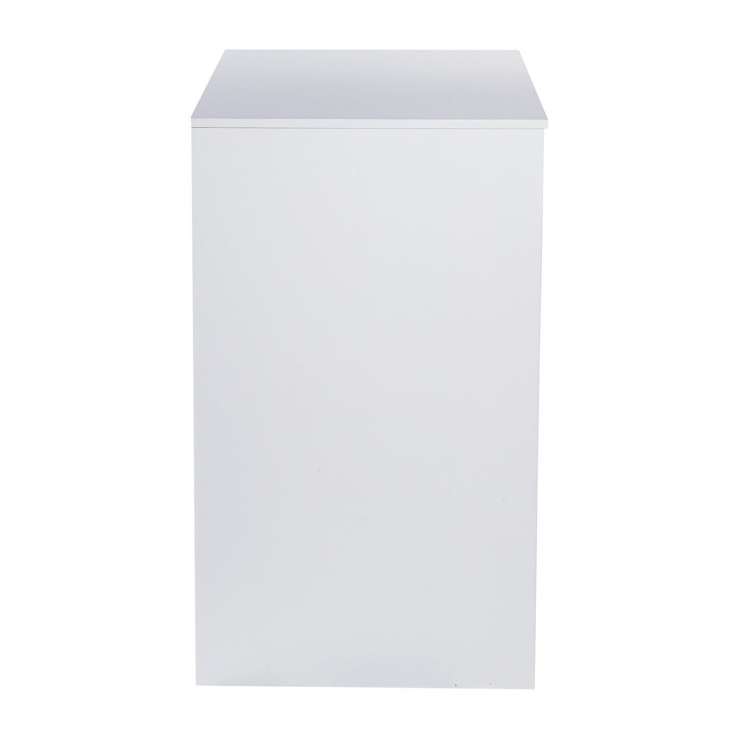 Lotus Mini Fridge Bookshelf Storage Station Organizer with Cubbies in White White