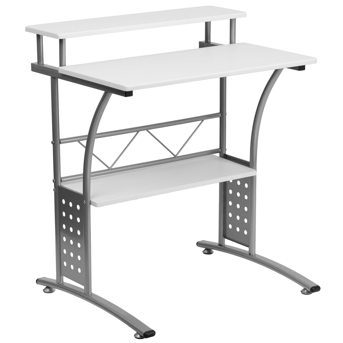 Clifton White Computer Desk White NAN-CLIFTON-WH-GG