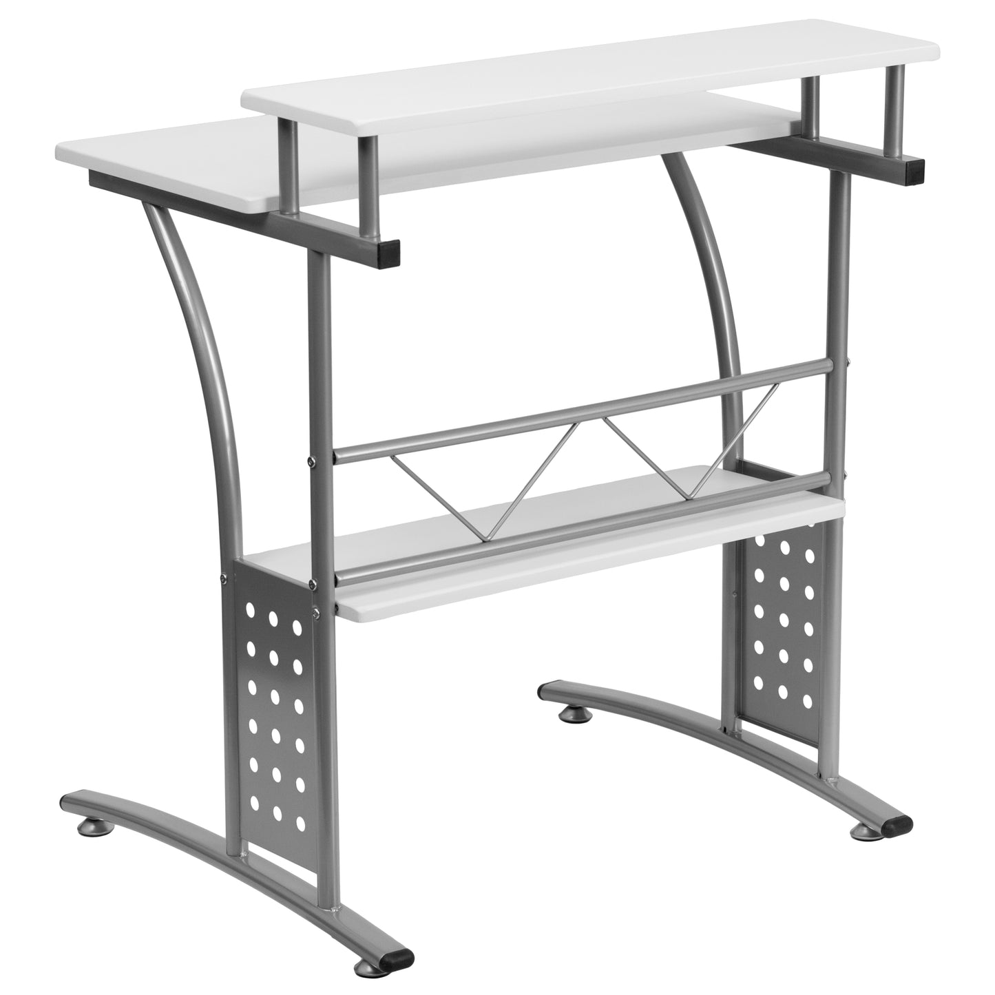 Clifton White Computer Desk White NAN-CLIFTON-WH-GG