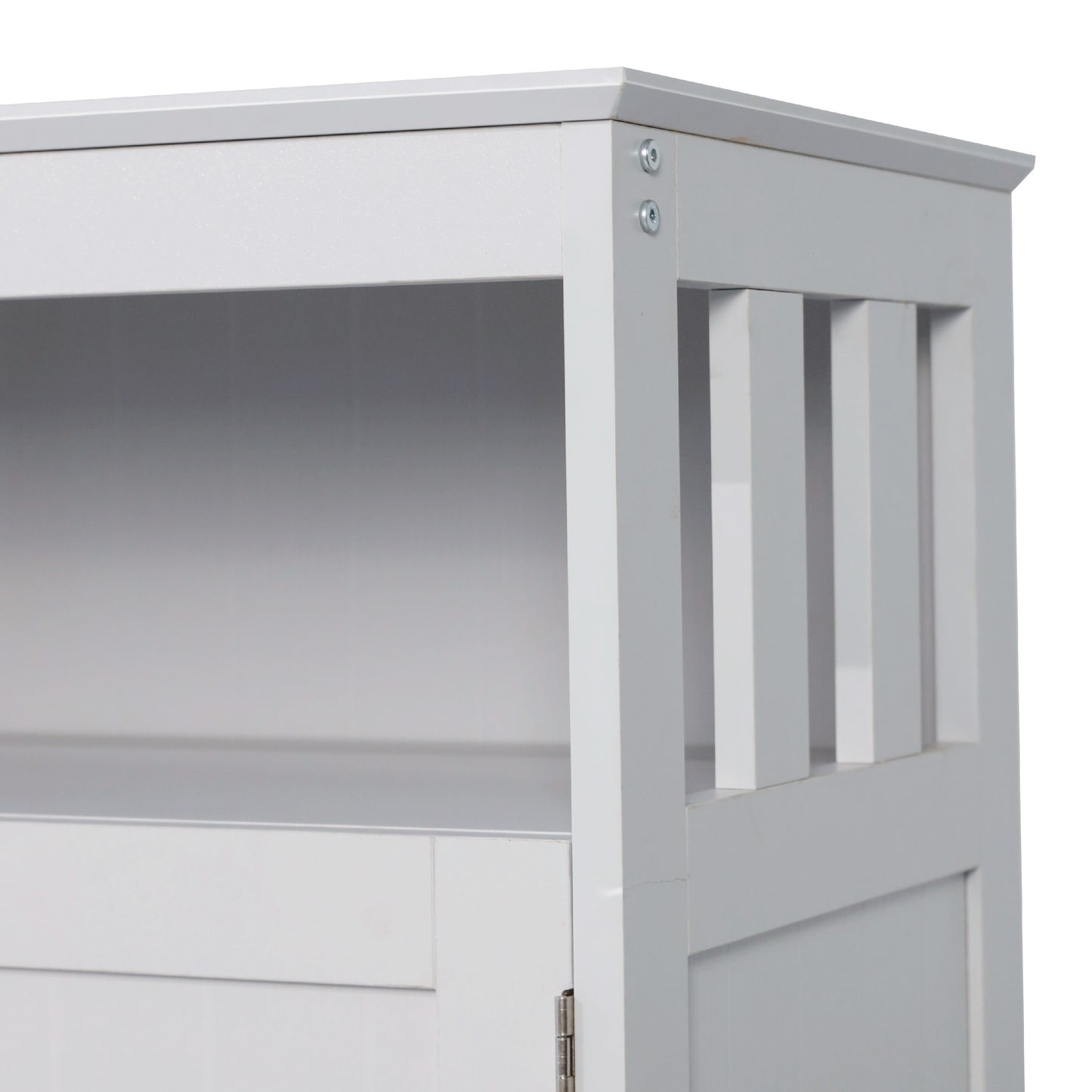 Mayfield 40" Classic Buffet and Sideboard with Double Door Storage Cabinet and Open Storage Shelf in Gray Gray