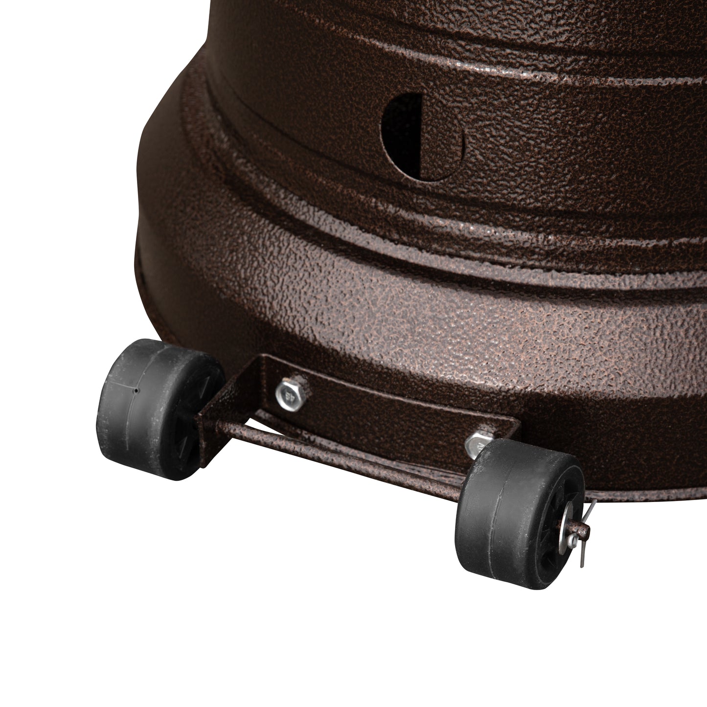 Sol Patio Outdoor Heating-Bronze Stainless Steel 40,000 BTU Propane Heater with Wheels-Commercial & Residential Use-7.5 Feet Tall Bronze