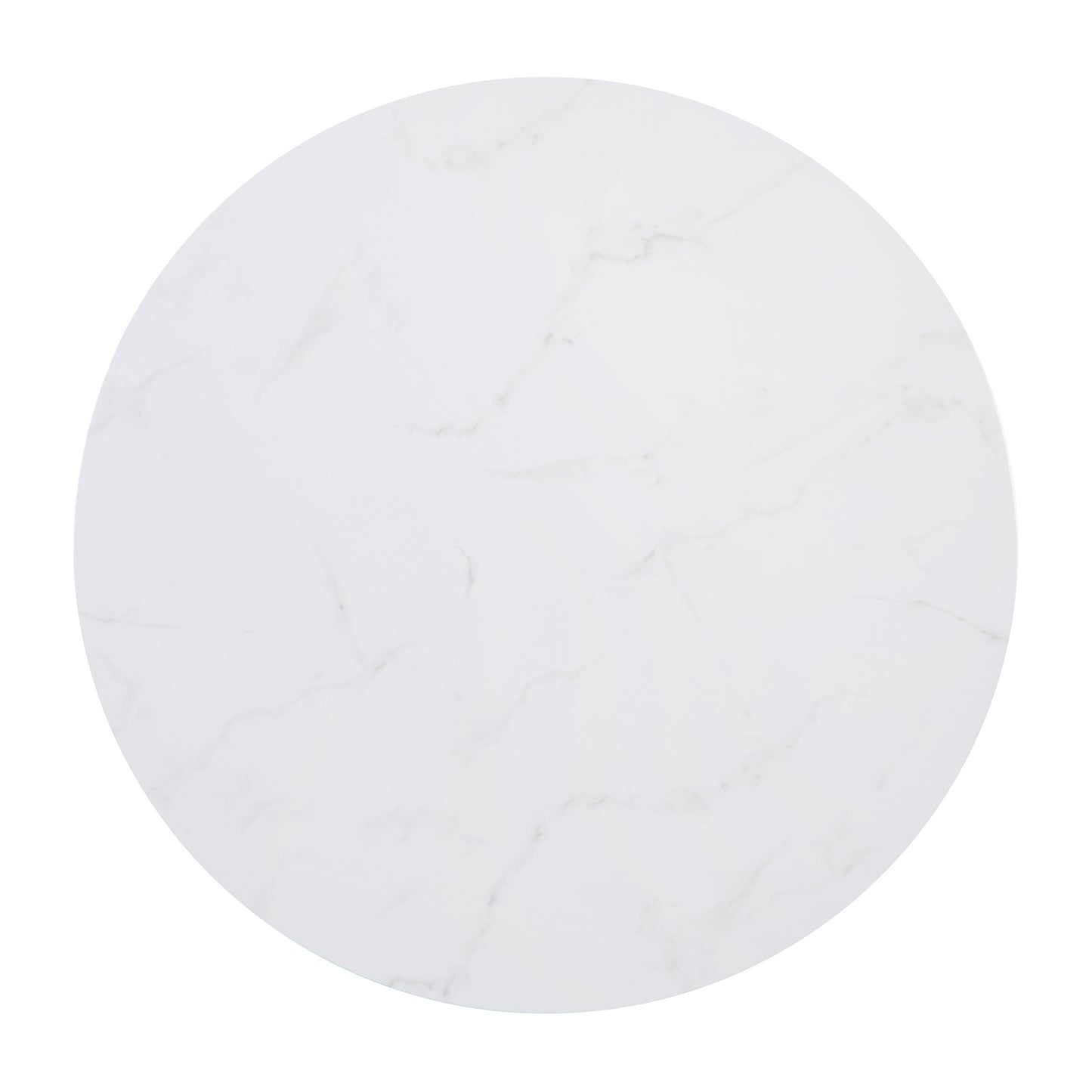 Hampstead Collection Coffee Table - Modern White Marble Finish Accent Table with Crisscross Brushed Gold Frame White Marble Top/Brushed Gold Frame