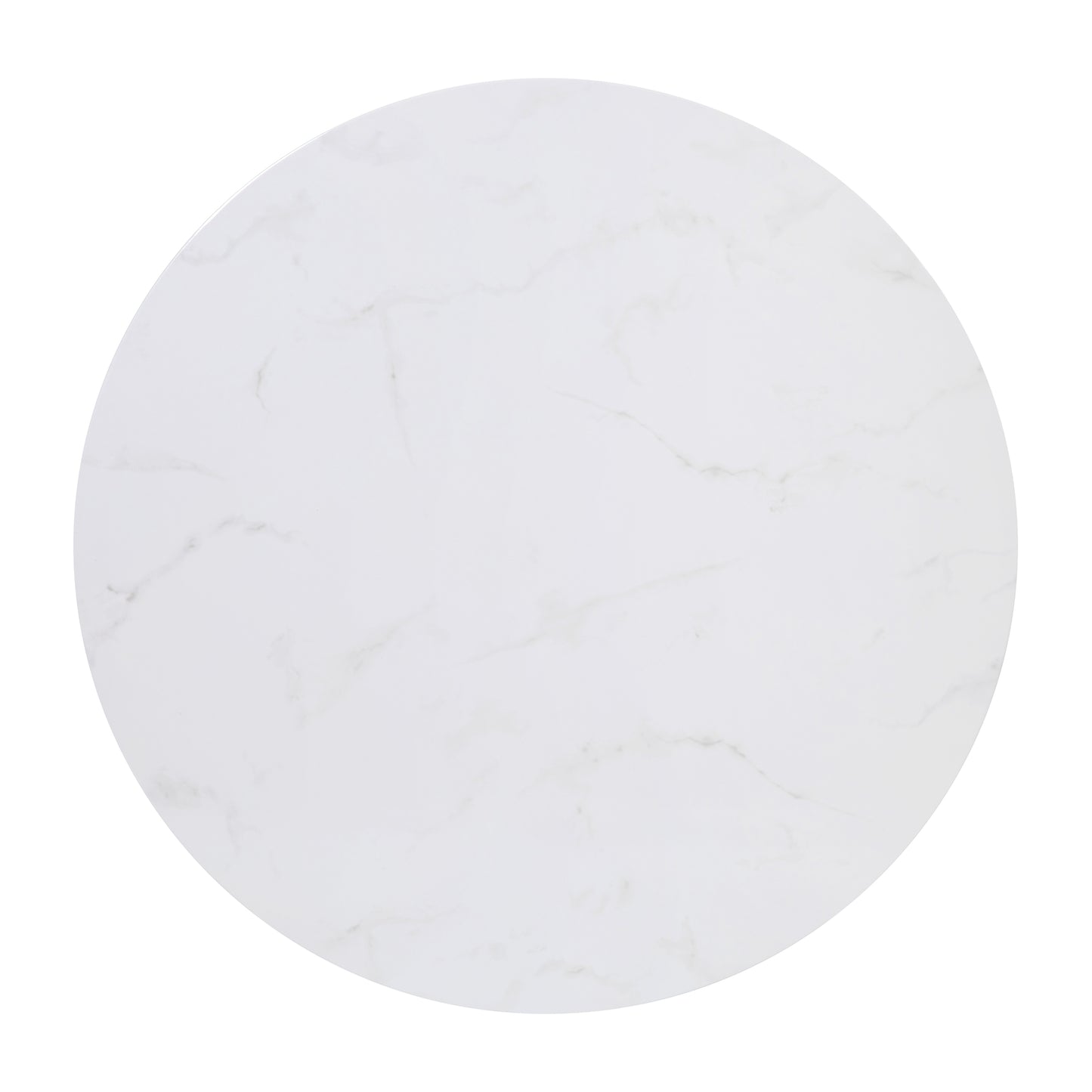 Hampstead Collection End Table - Modern White Marble Finish Accent Table with Crisscross Matte Black Frame White Marble Top/Matte Black Frame NAN-JH-1787ET-MRBL-BK-GG
