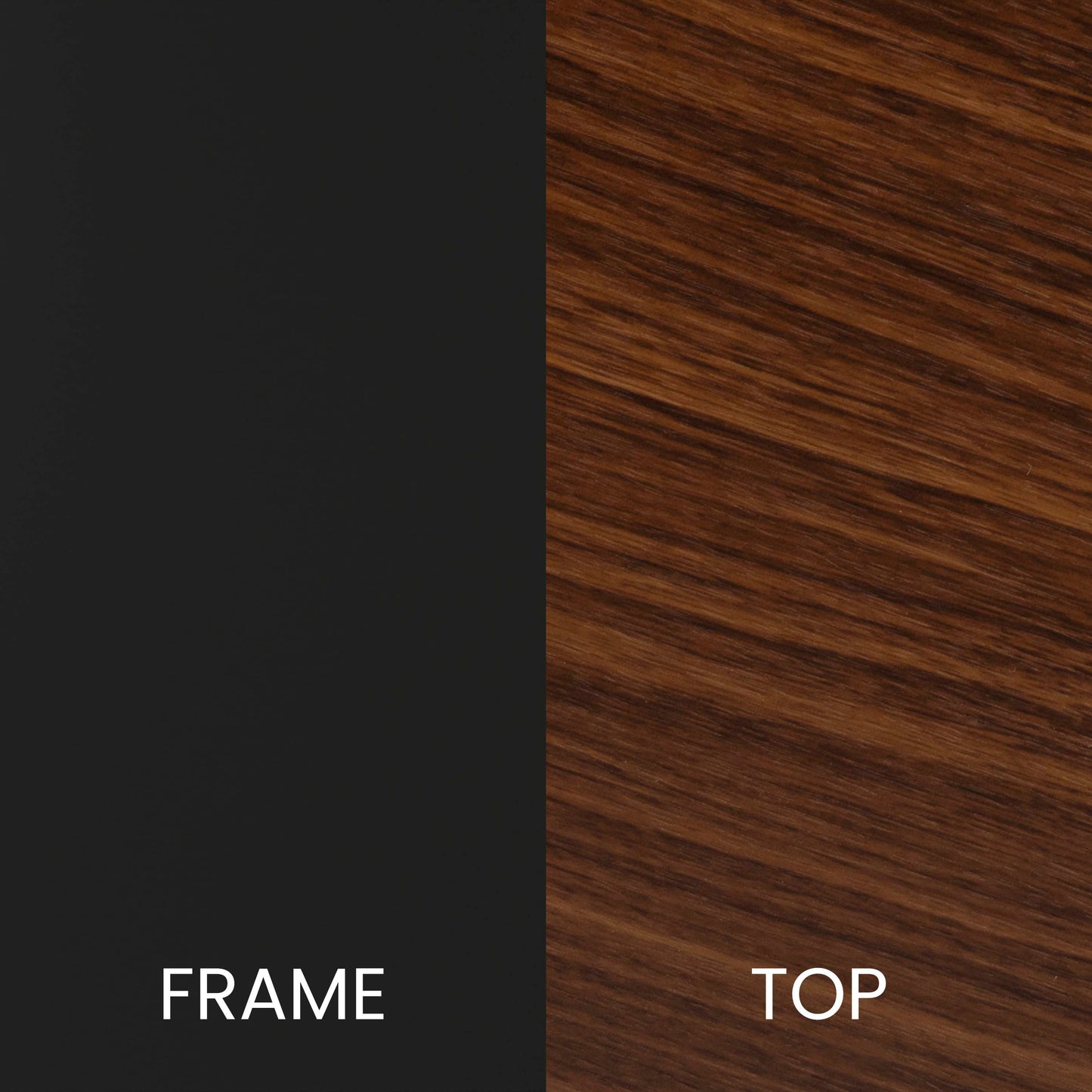 Hampstead Collection End Table - Modern Walnut Finish Accent Table with Crisscross Matte Black Frame Walnut Top/Matte Black Frame