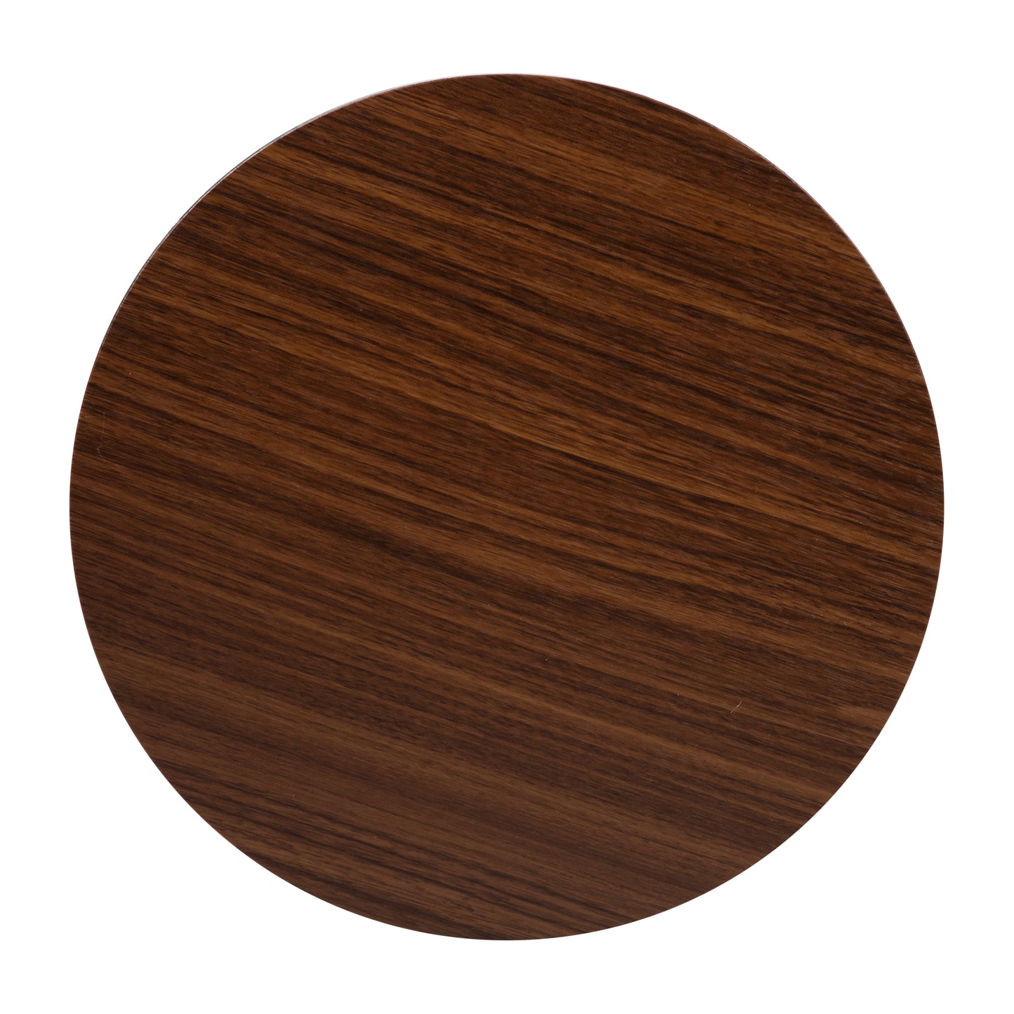 Hampstead Collection End Table - Modern Walnut Finish Accent Table with Crisscross Matte Black Frame Walnut Top/Matte Black Frame