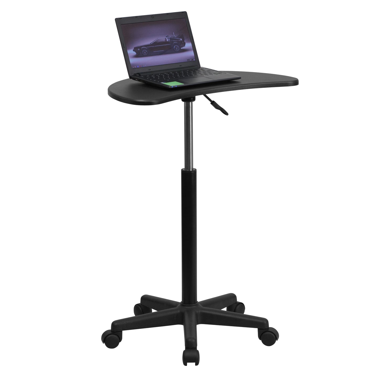 Eve Black Sit to Stand Mobile Laptop Computer Desk Black NAN-JN-2792-GG
