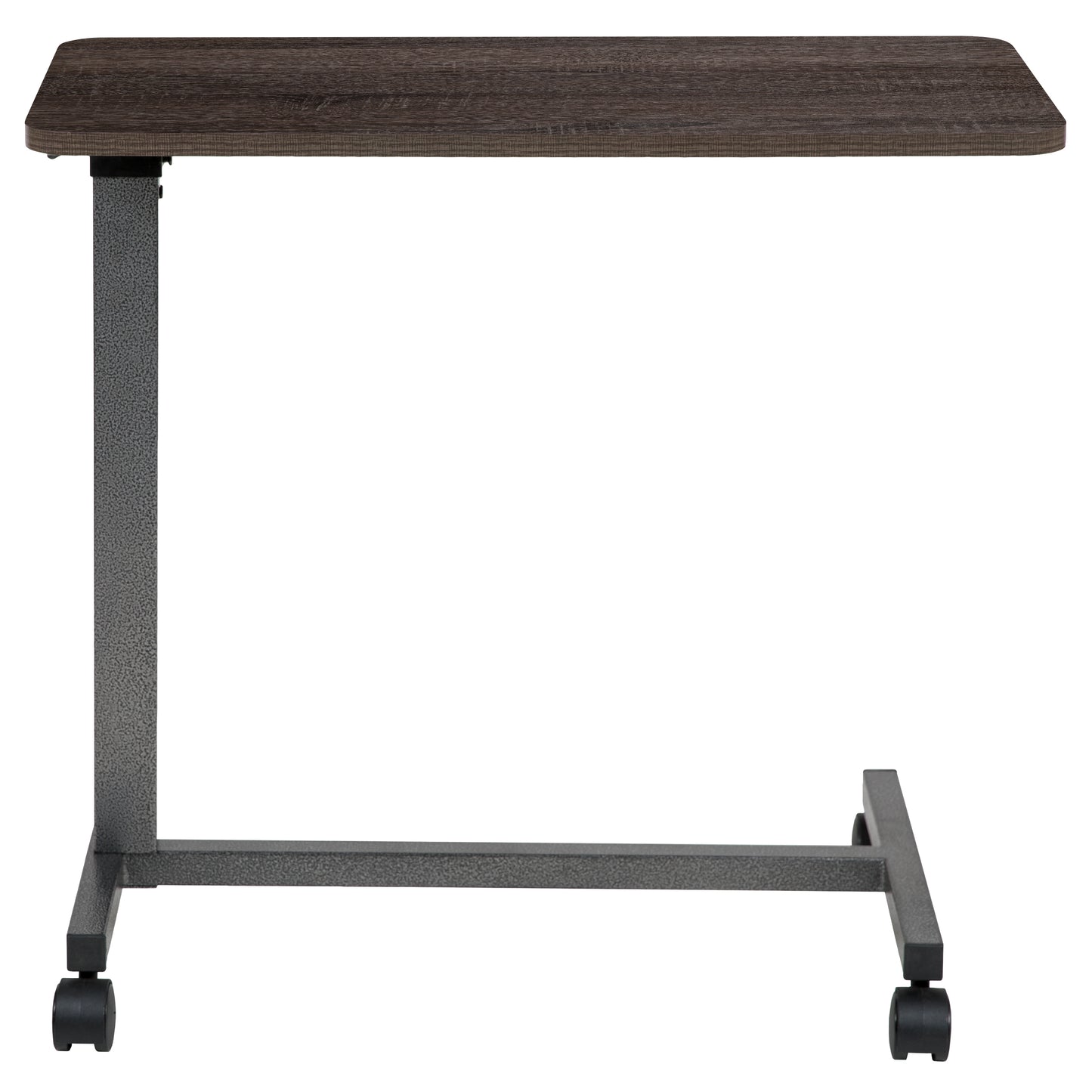 Fenwick Adjustable Overbed Table with Wheels for Home and Hospital Oak