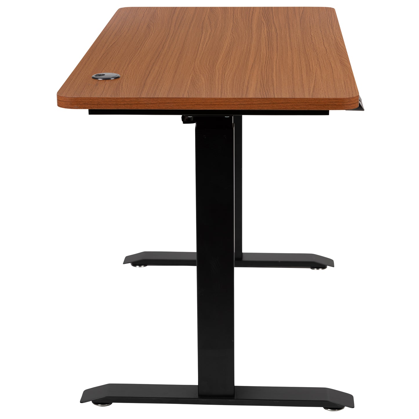 Tanner Electric Height Adjustable Standing Desk - Table Top 48" Wide - 24" Deep (Mahogany) Mahogany