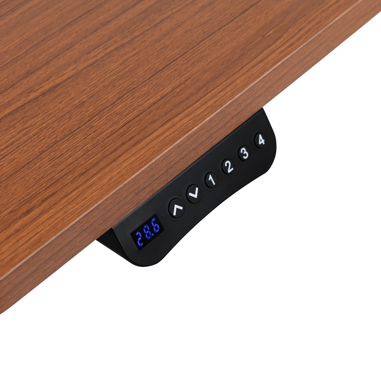 Tanner Electric Height Adjustable Standing Desk - Table Top 48" Wide - 24" Deep (Mahogany) Mahogany
