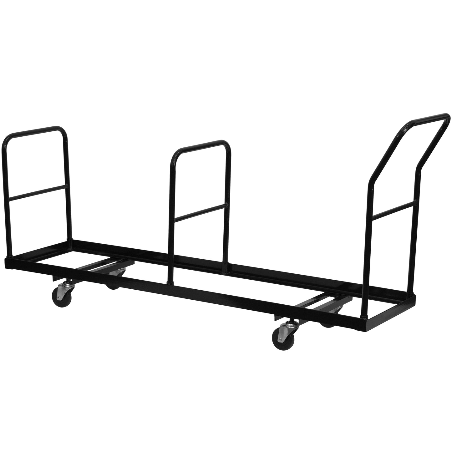 Kaden Vertical Storage Folding Chair Dolly - 35 Chair Capacity Black NG-DOLLY-309-35-GG