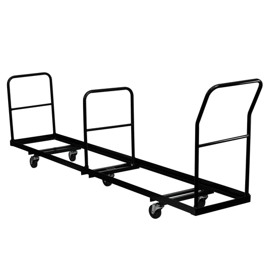 Kaden Vertical Storage Folding Chair Dolly - 50 Chair Capacity Black
