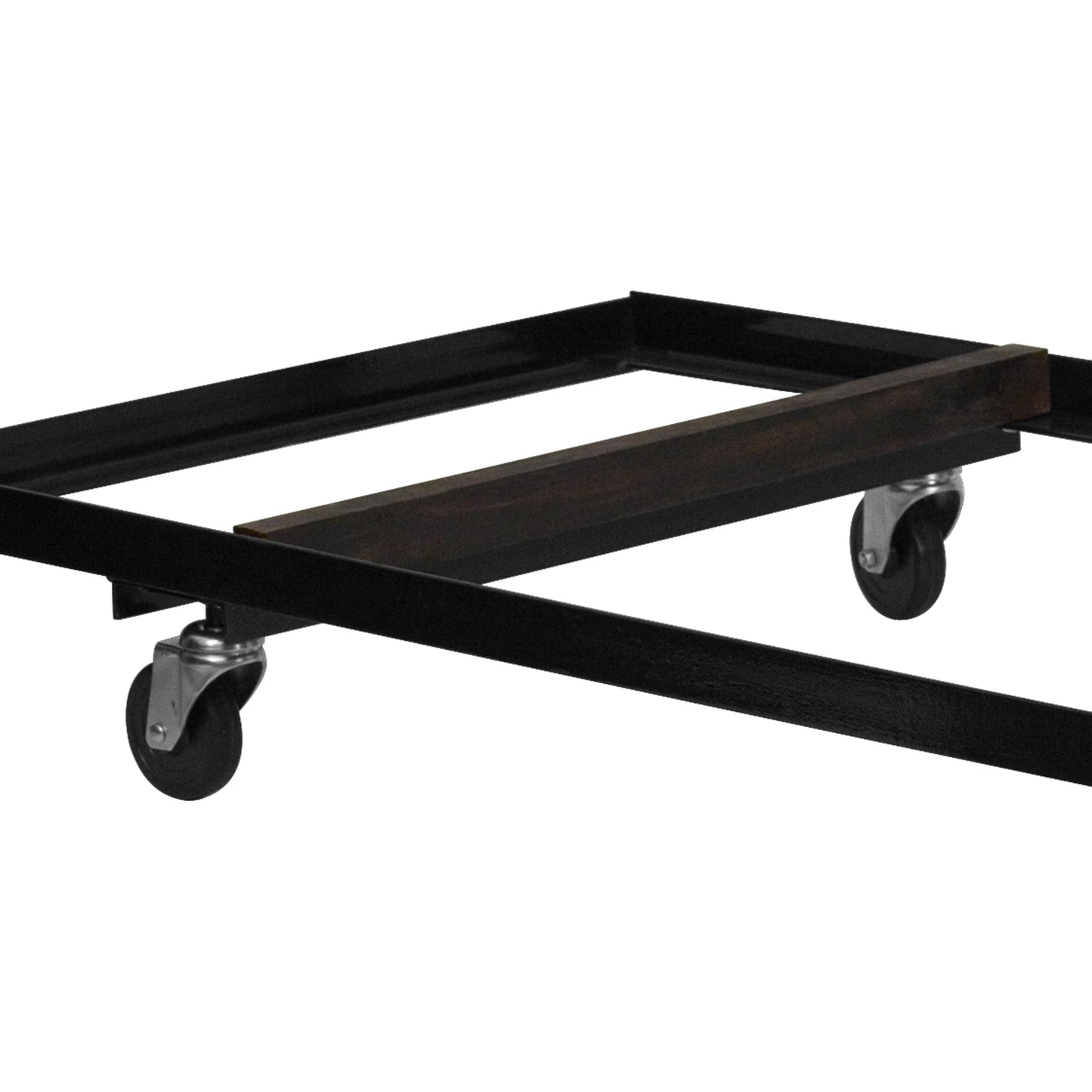 Neena Black Folding Table Dolly for 30''W x 72''D Rectangular Folding Tables Black