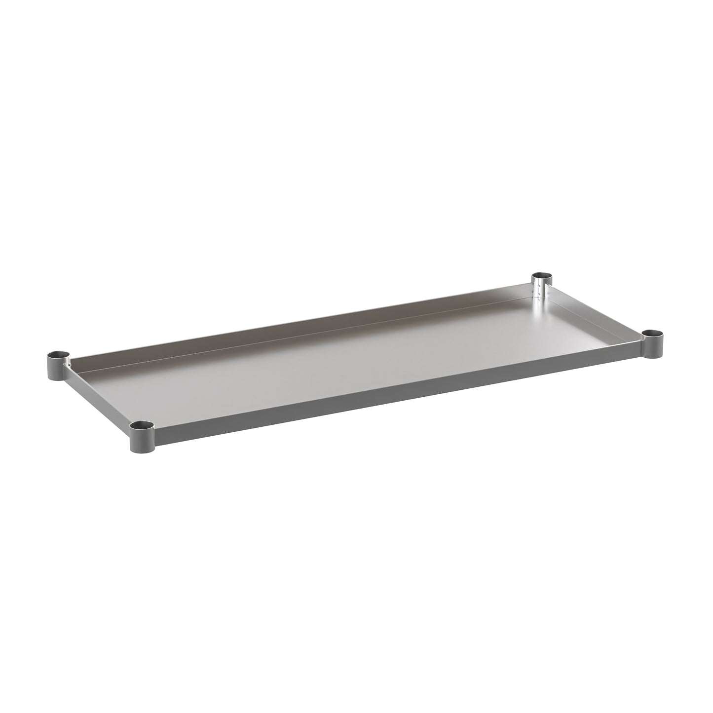 Woodford Galvanized Under Shelf for Prep and Work Tables - Adjustable Lower Shelf for 24" x 48" Stainless Steel Tables Stainless Steel