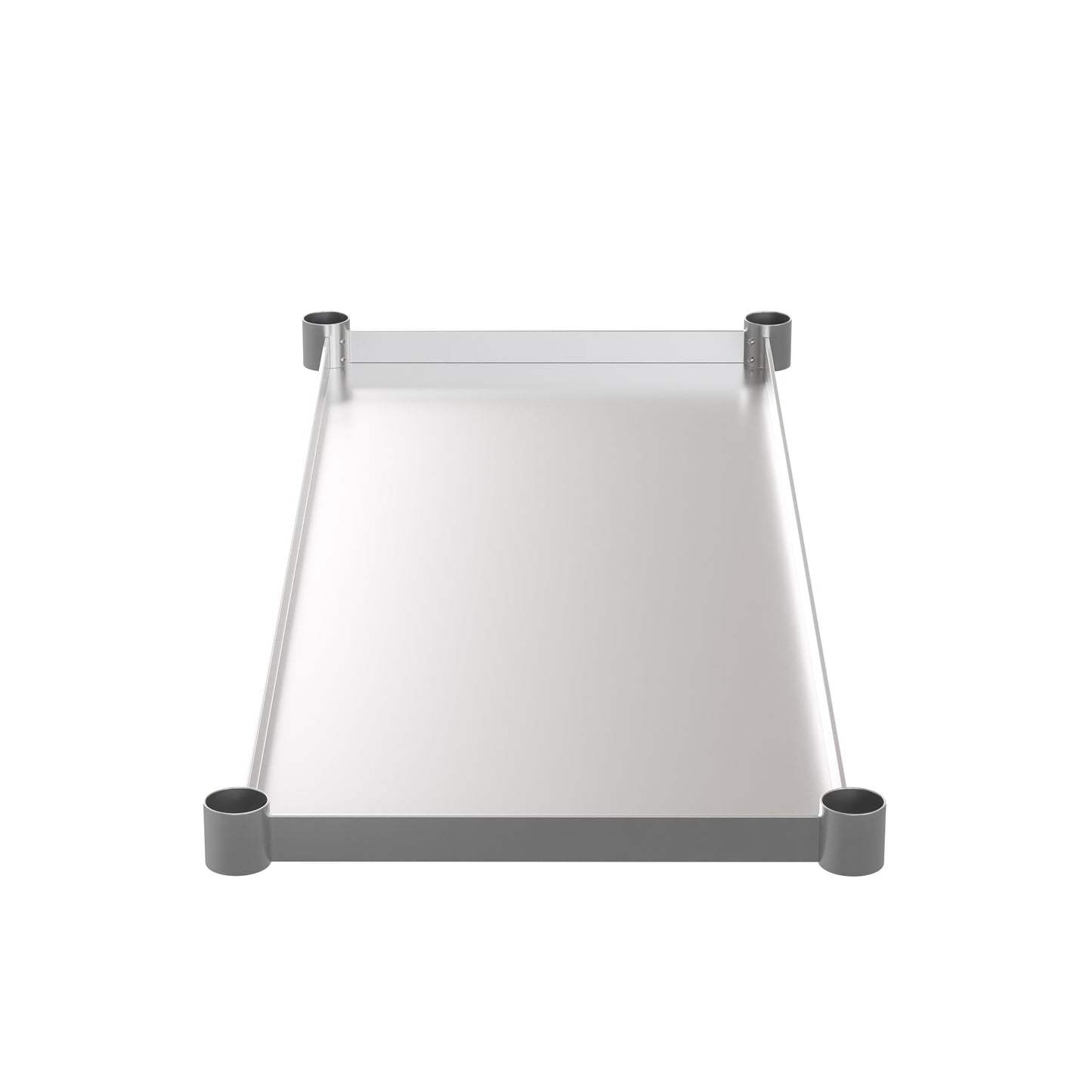Woodford Galvanized Under Shelf for Prep and Work Tables - Adjustable Lower Shelf for 24" x 48" Stainless Steel Tables Stainless Steel