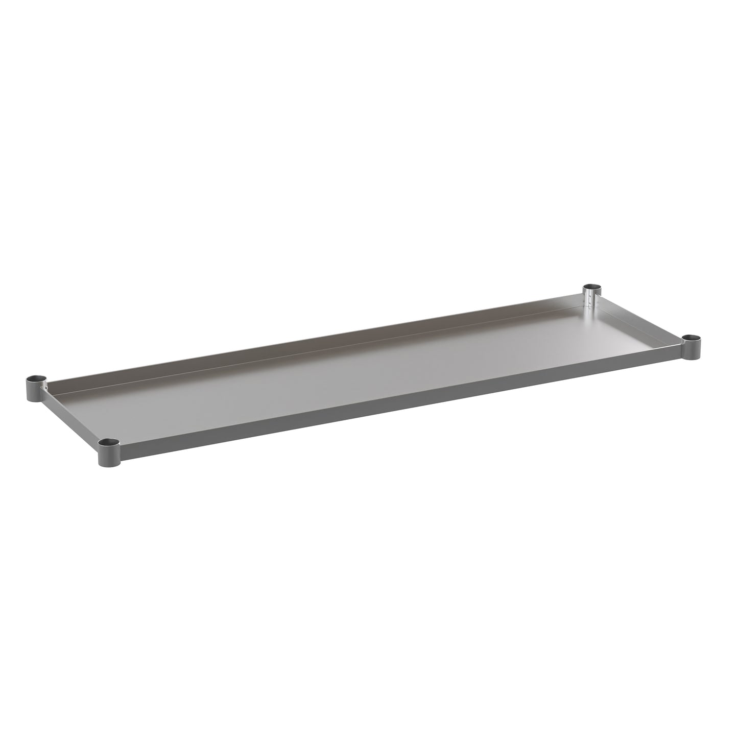 Woodford Galvanized Under Shelf for Prep and Work Tables - Adjustable Lower Shelf for 24" x 60" Stainless Steel Tables Stainless Steel