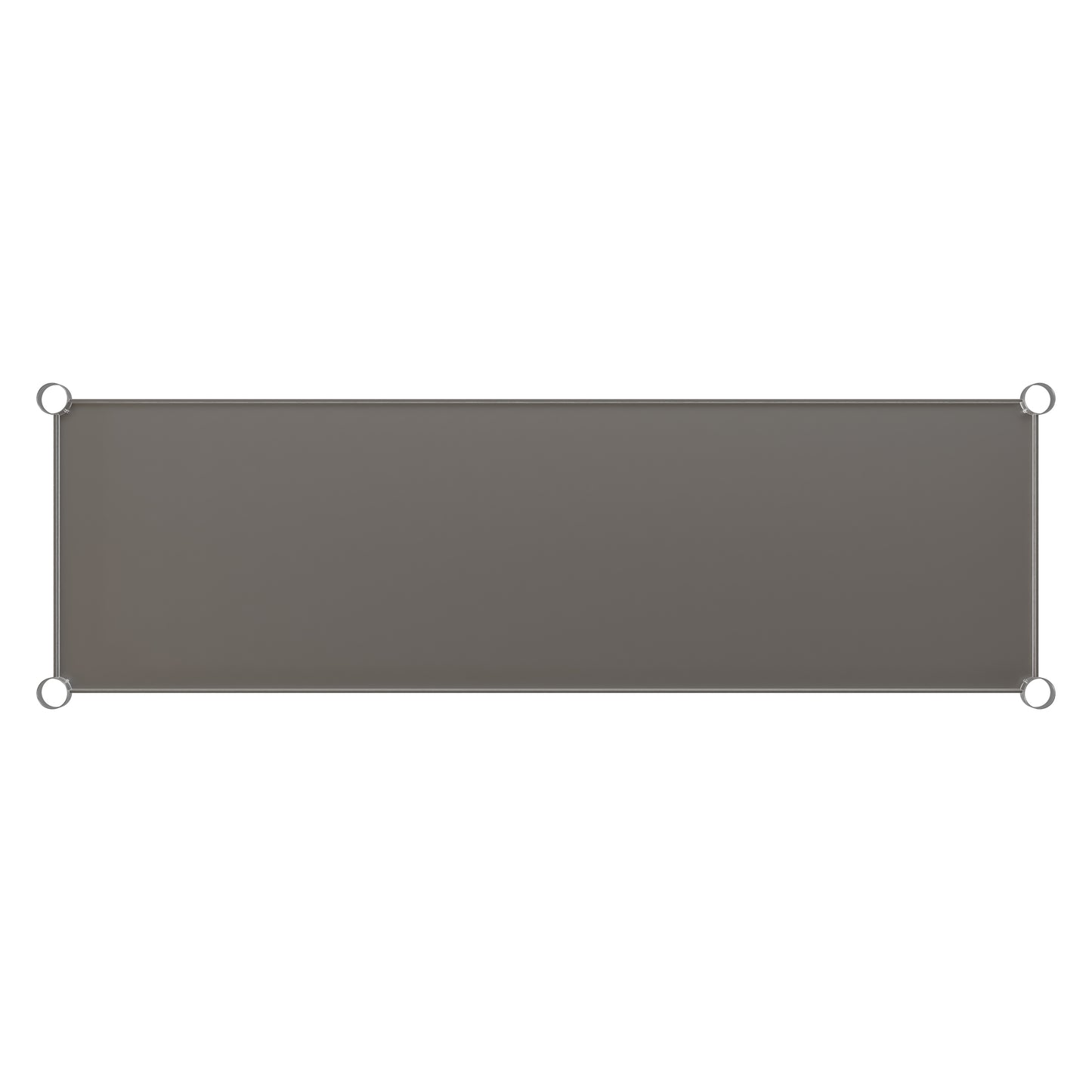 Woodford Galvanized Under Shelf for Prep and Work Tables - Adjustable Lower Shelf for 24" x 60" Stainless Steel Tables Stainless Steel