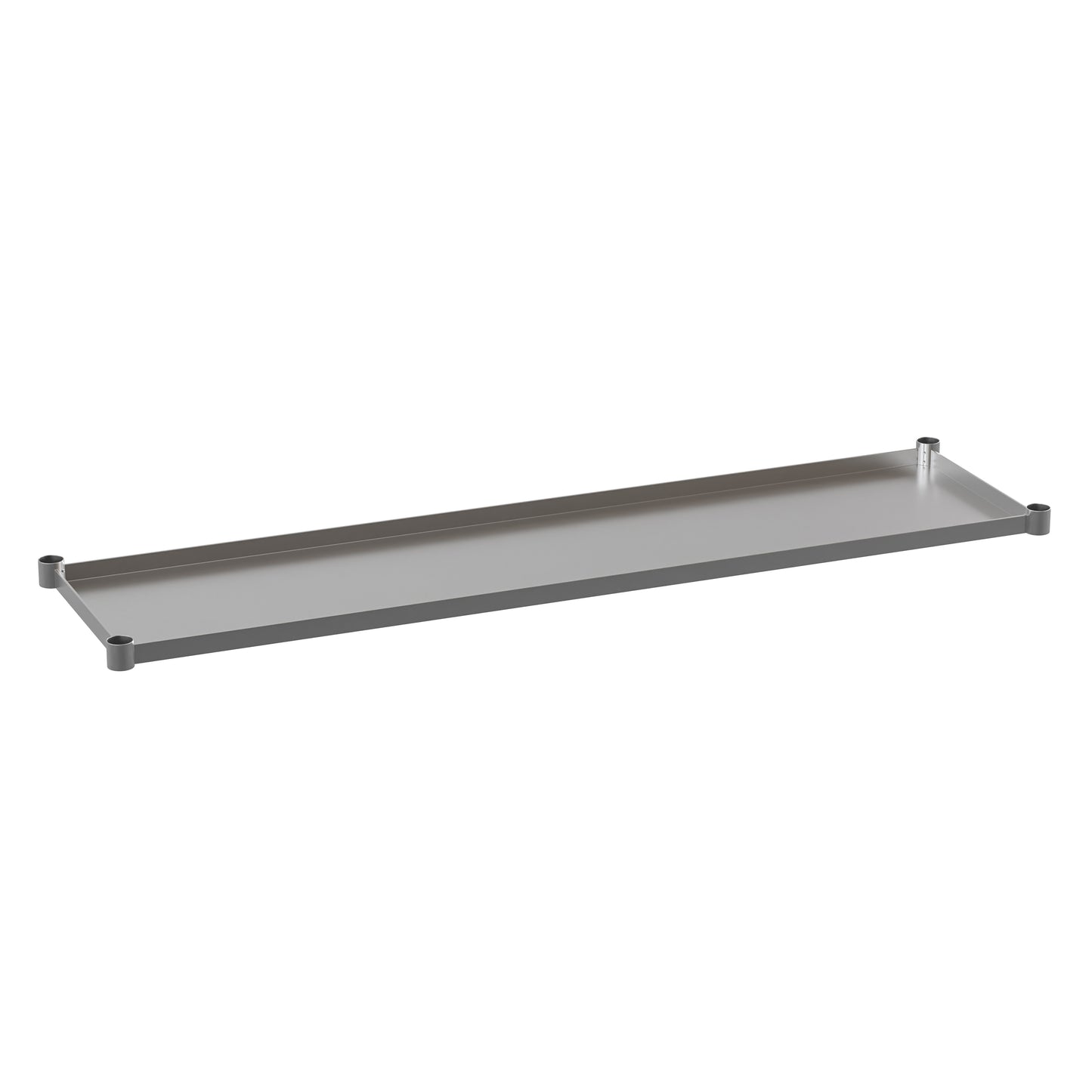 Woodford Galvanized Under Shelf for Prep and Work Tables - Adjustable Lower Shelf for 30" x 72" Stainless Steel Tables Stainless Steel