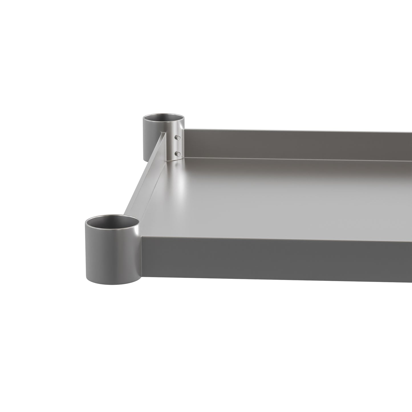 Woodford Galvanized Under Shelf for Prep and Work Tables - Adjustable Lower Shelf for 30" x 72" Stainless Steel Tables Stainless Steel