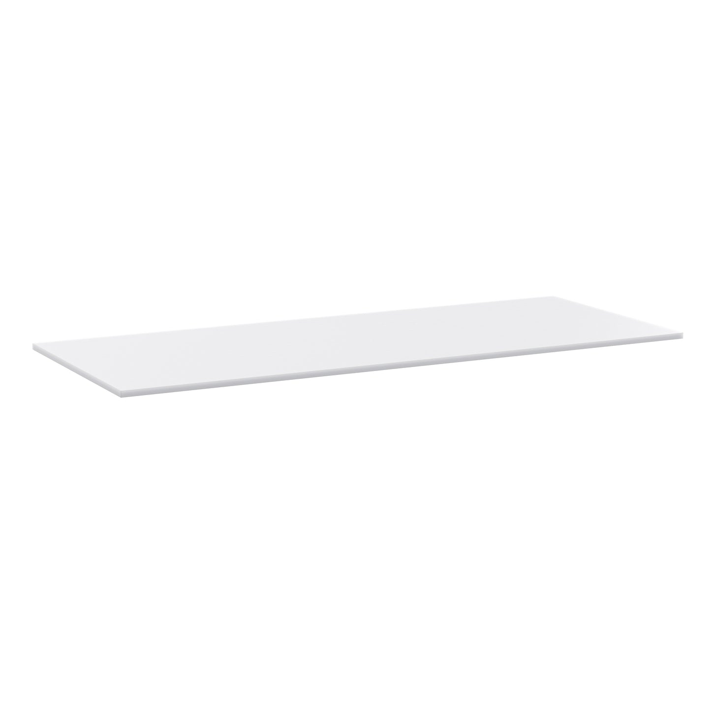 Denton Commercial Grade NSF Certified High-Pressure 0.75" Thick Poly Top Cutting Board with Brackets for Kitchen Tabletop White