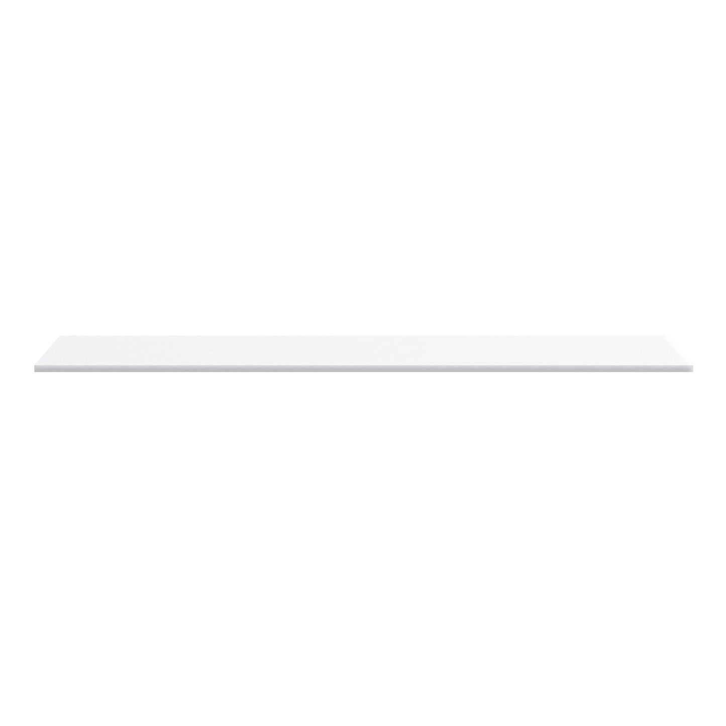 Denton Commercial Grade NSF Certified High-Pressure 0.75" Thick Poly Top Cutting Board with Brackets for Kitchen Tabletop White