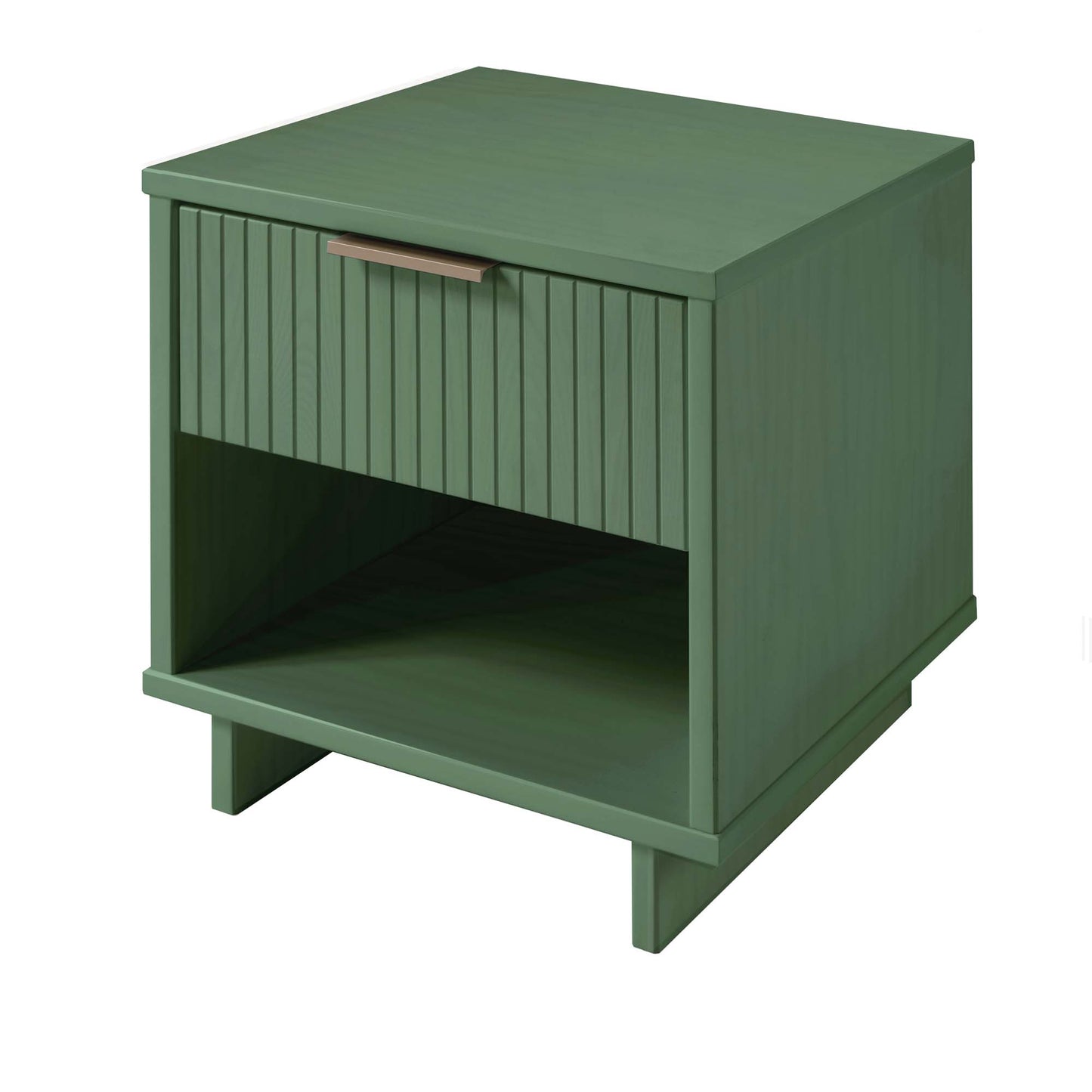 Granville Modern 18" Nightstand in Sage Green (1-Drawer)