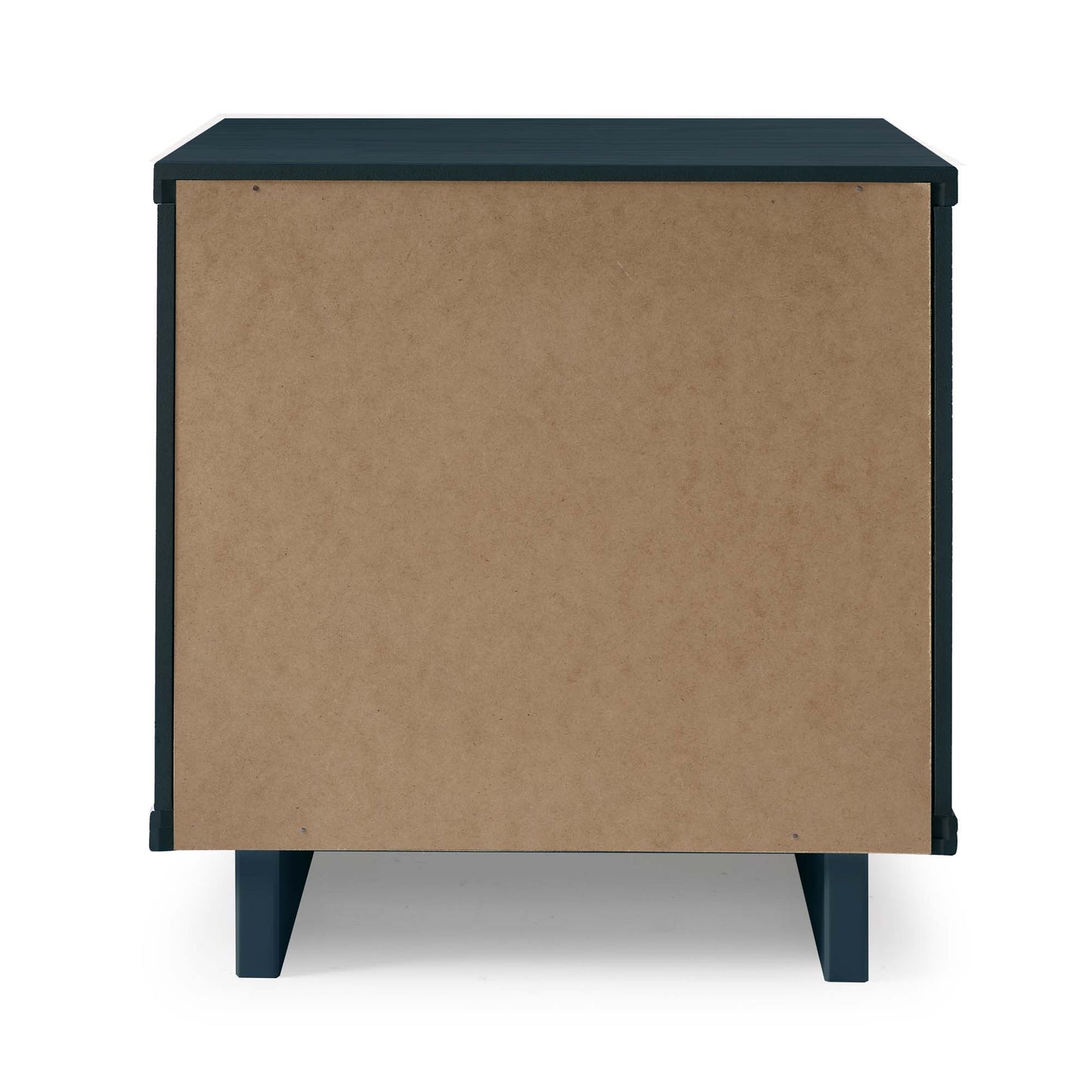 Manhattan Comfort Granville Modern Nightstand 1.0 with 1 Full Extension Drawers in Midnight Blue NS-5004